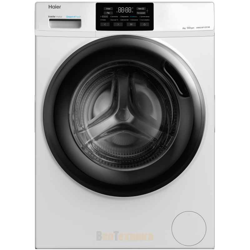 Изображение товара Стиральная машина Haier Hw60-bp10919b 59.5x85x46 см 6 кг цвет белый