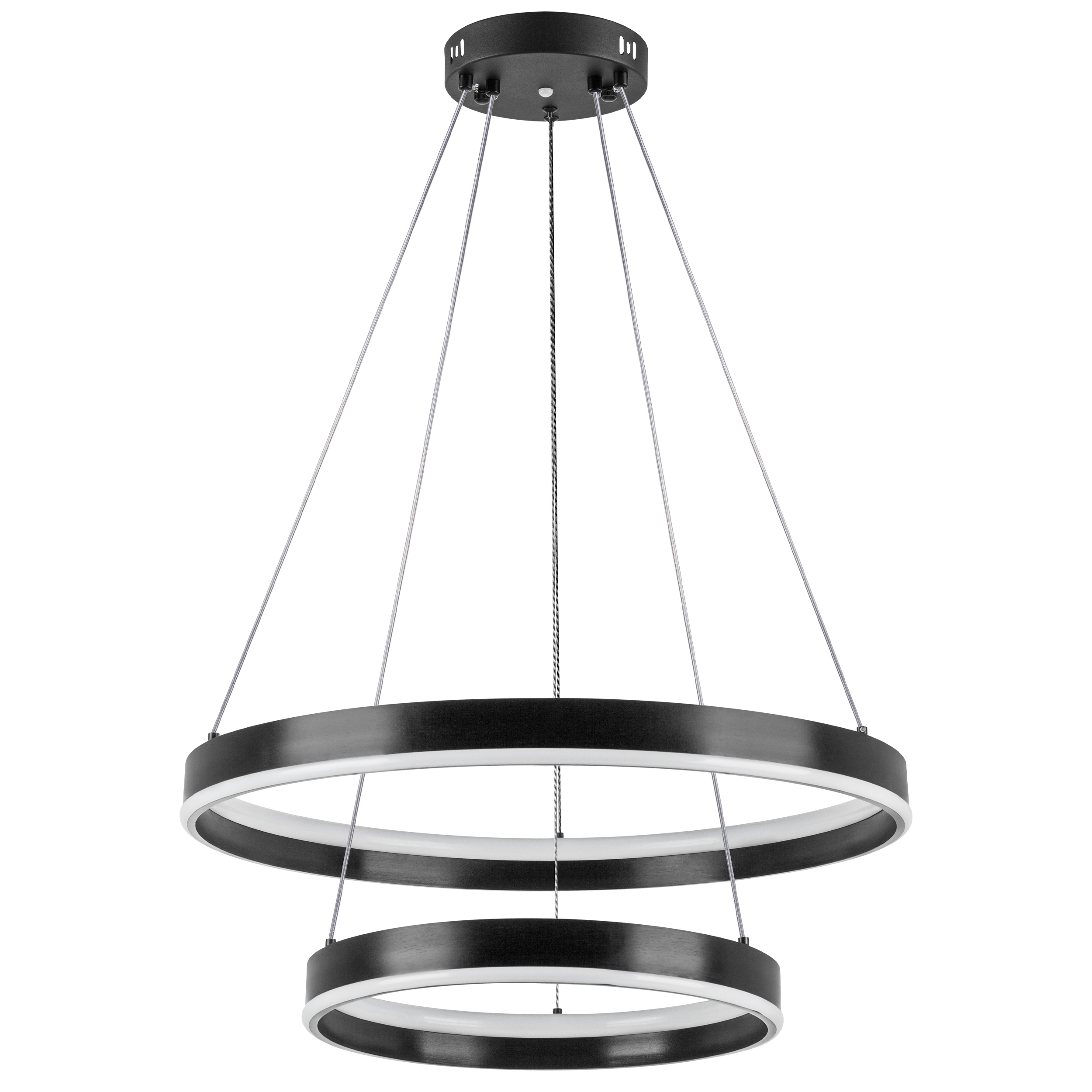 Изображение товара Подвесной светильник Lightstar Rotonda 2 плафона черный нейтральный белый свет 165 Вт