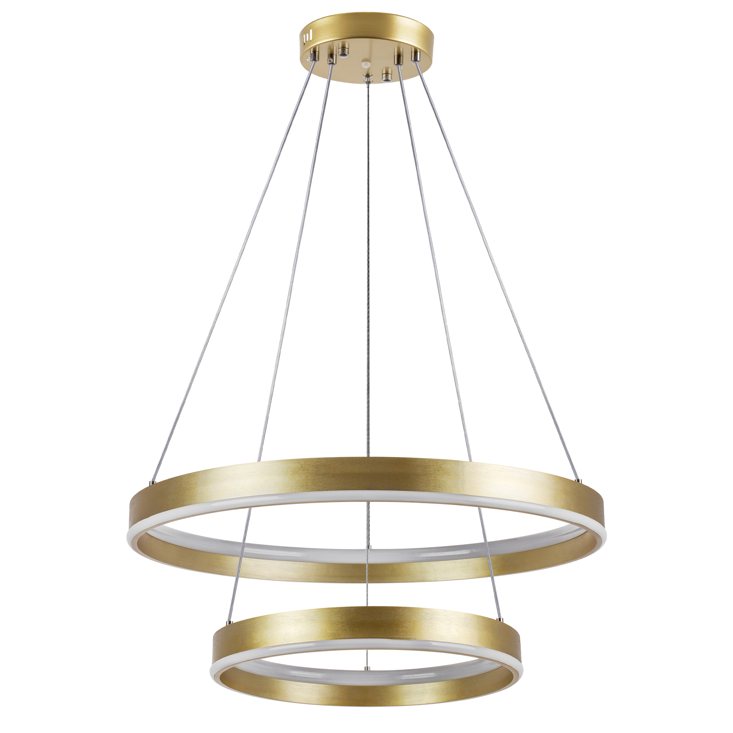 Изображение товара Светильник подвесной светодиодный Lightstar Rotonda 736422 55 м² нейтральный белый свет цвет золото