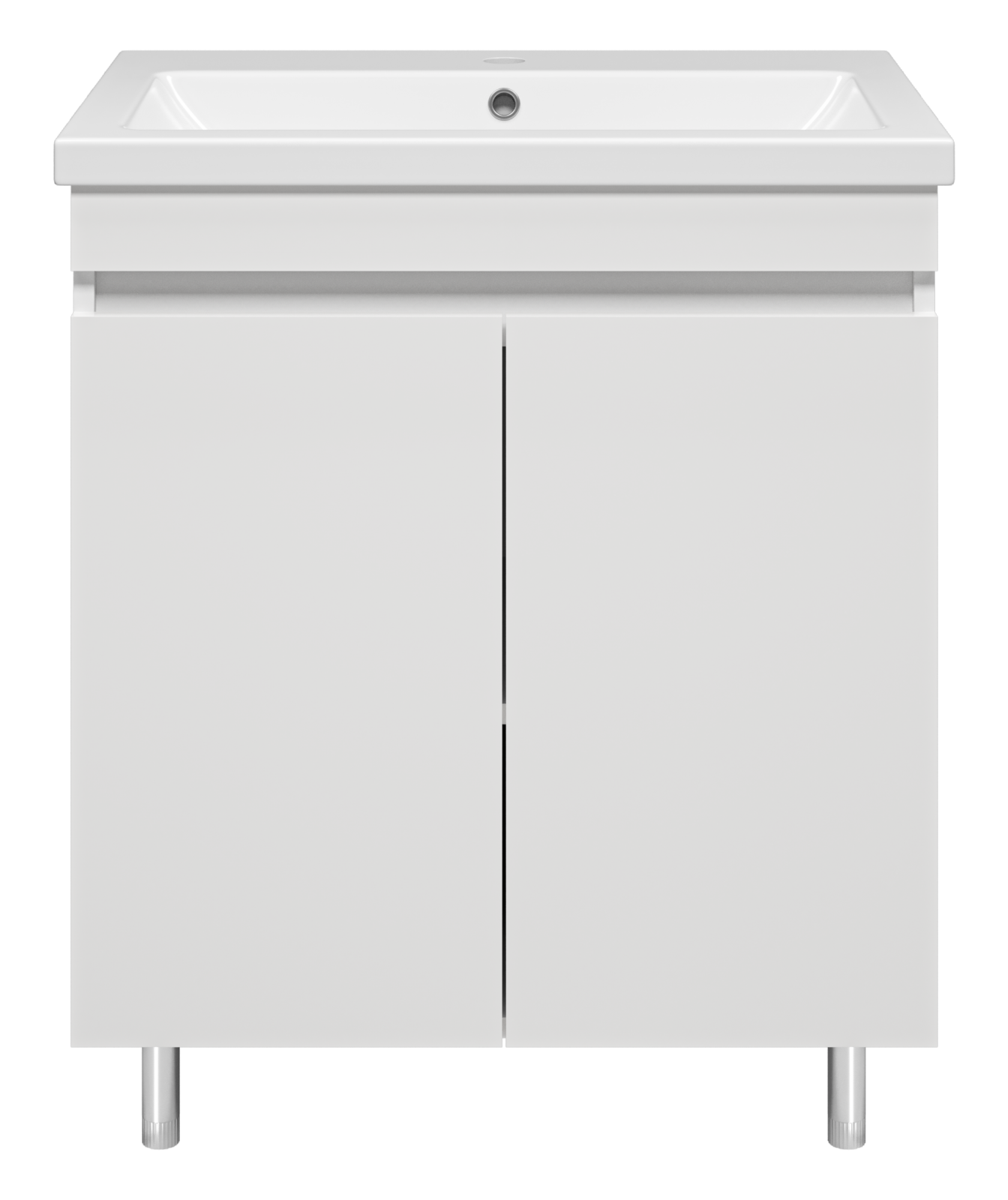 Изображение товара Тумба под раковину Misty Енисей УТ000015475 70см с раковиной цвет белый