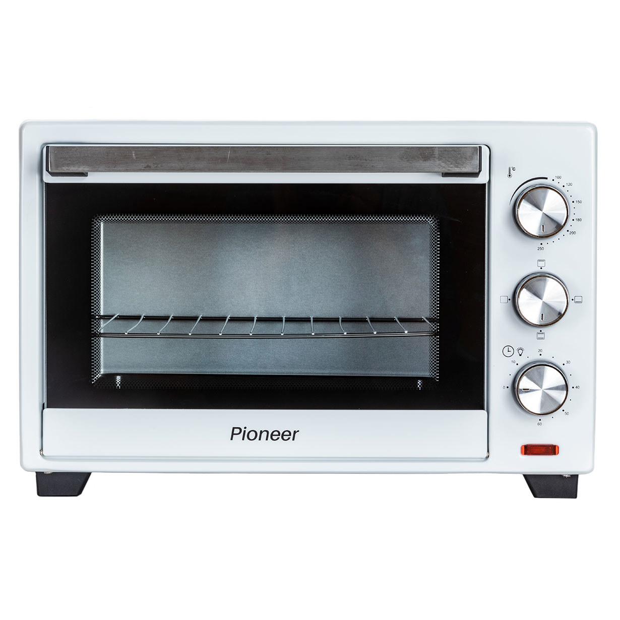 Изображение товара Мини-печь Pioneer MO5005 White белая с мощностью 1600 Вт и 4 режимами