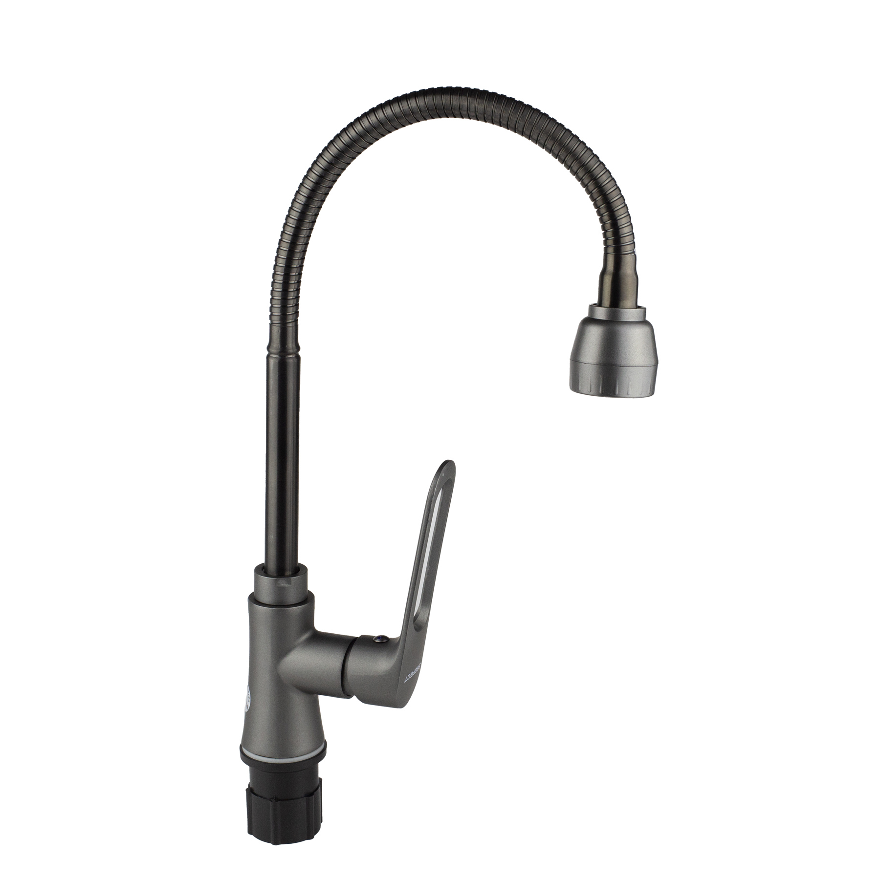 Изображение товара Смеситель для кухни Эверест B58-15319 поворотный излив 20 см графит