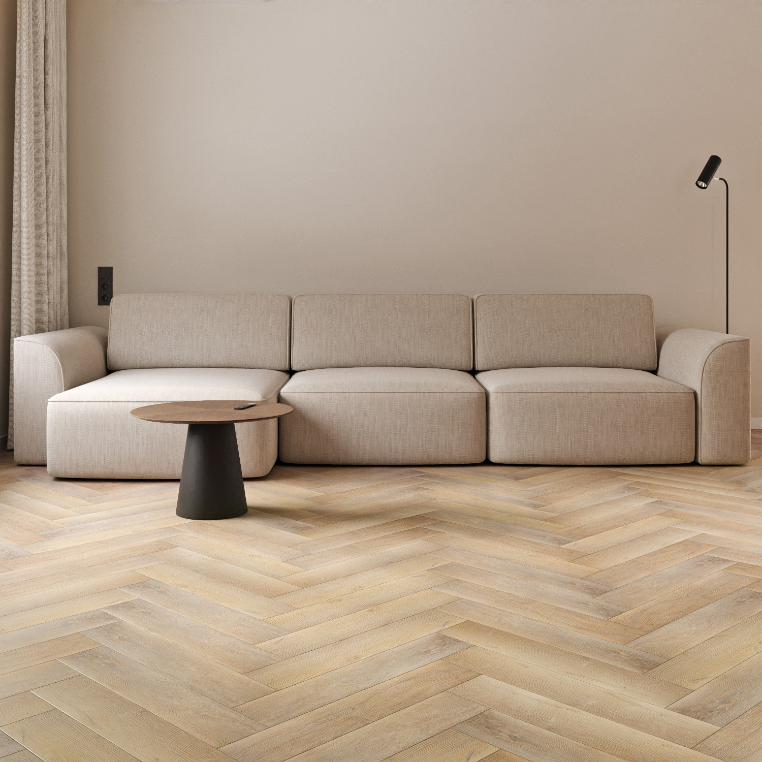 Изображение товара SPC плитка Floorwood Authentic Fleur de orange 4 мм влагостойкий дизайн ёлка