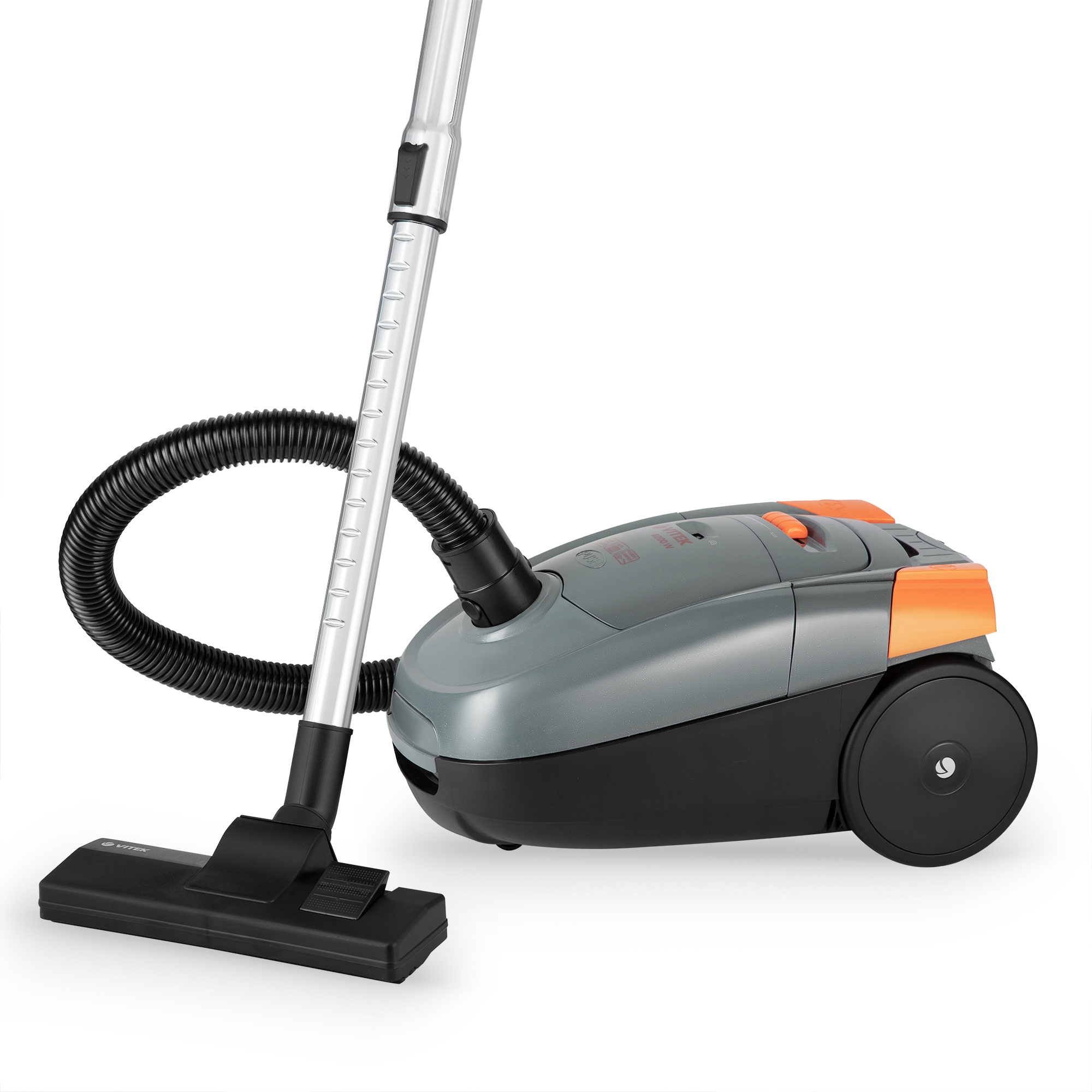 Изображение товара Пылесос с пылесборником Vitek VT-1819 1400 Вт сухая уборка 3 л серый