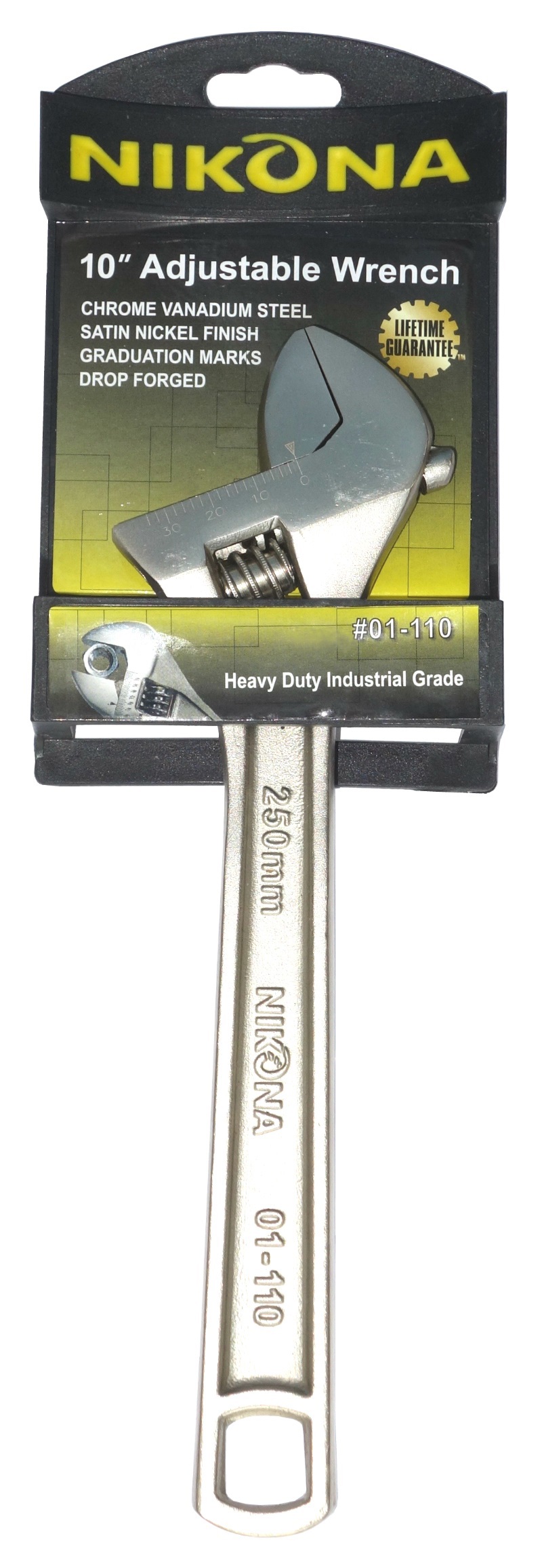 Изображение товара Разводной ключ Nikona 01-110 36 мм 255 мм - профессиональный инструмент для слесарных работ и санте