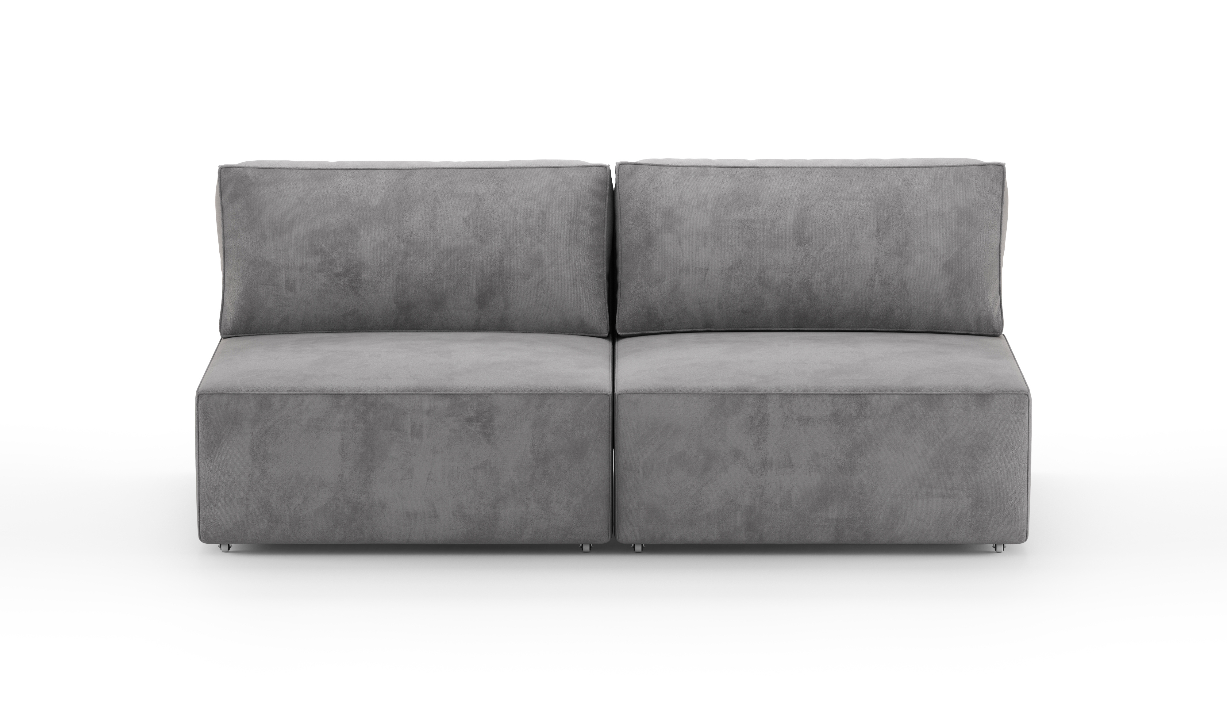 Изображение товара Диван раскладной Mebelroom Brandy 200x80x100 см велюр серый