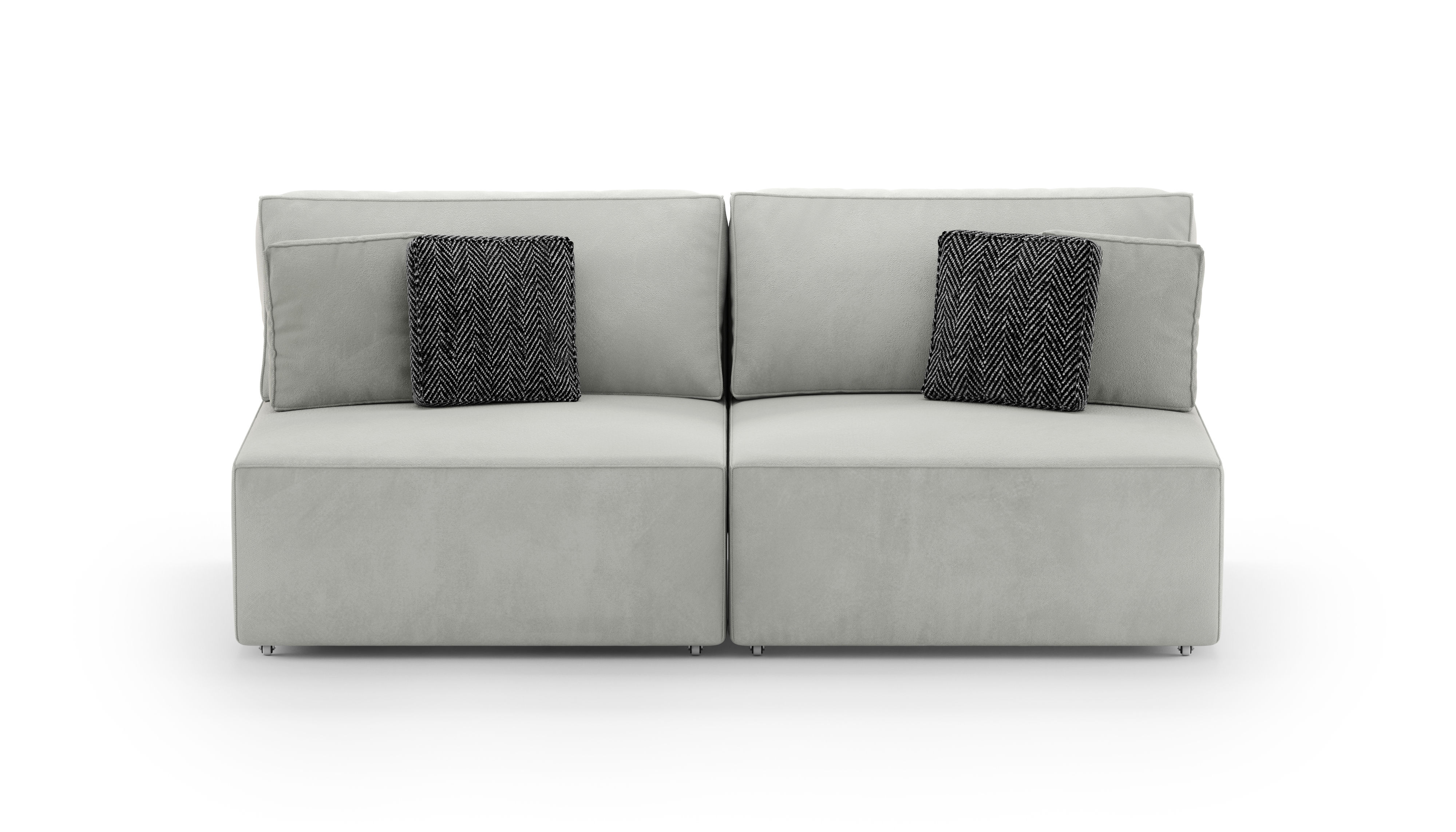 Изображение товара Разкладной диван кровать Mebelroom Тедди 200x80x100 см велюр серый