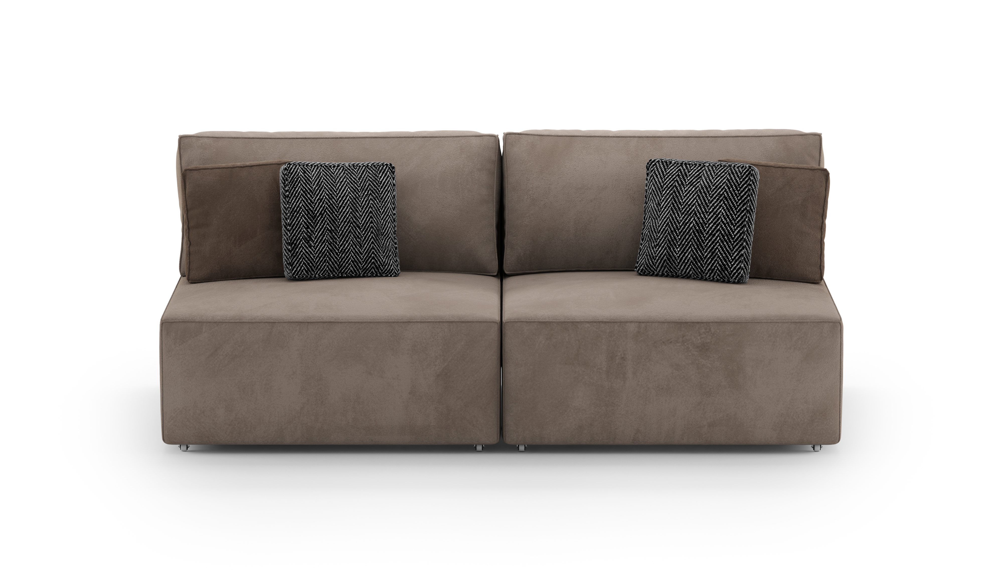 Изображение товара Диван раскладной Mebelroom Тедди велюр коричневый 200x160 см