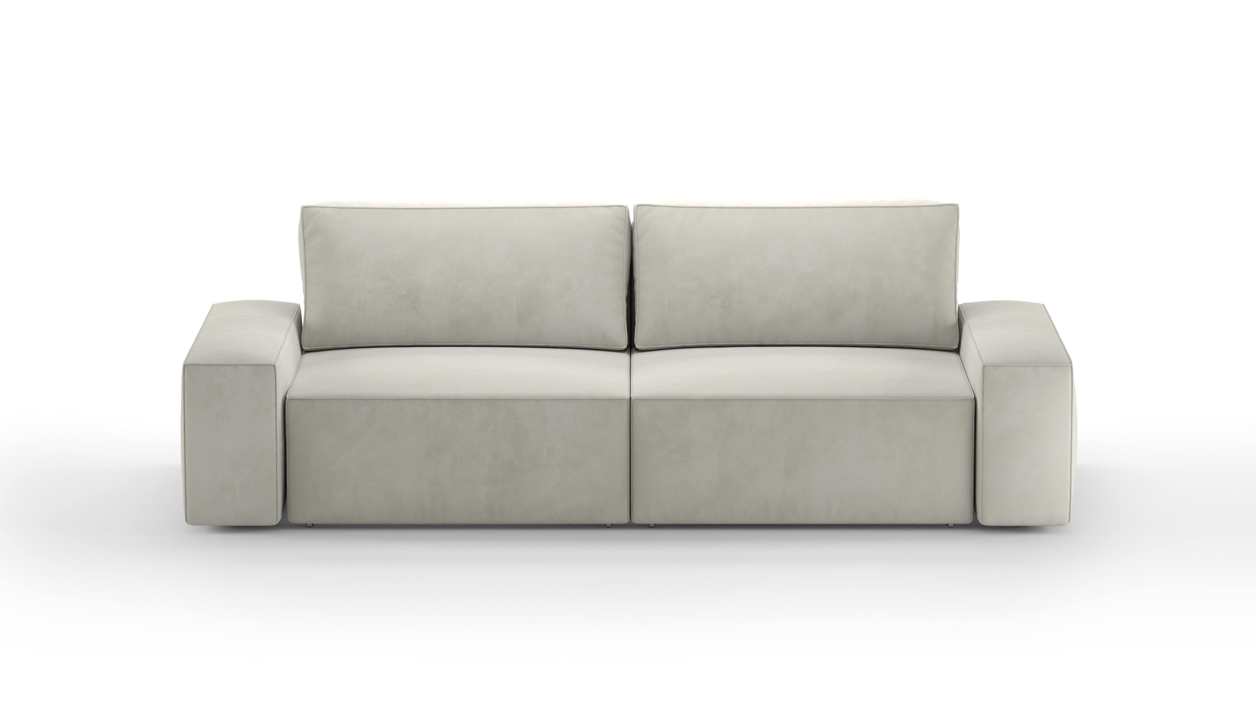 Изображение товара Диван раскладной Mebelroom Brandy 250x80x100 см велюр бежевый