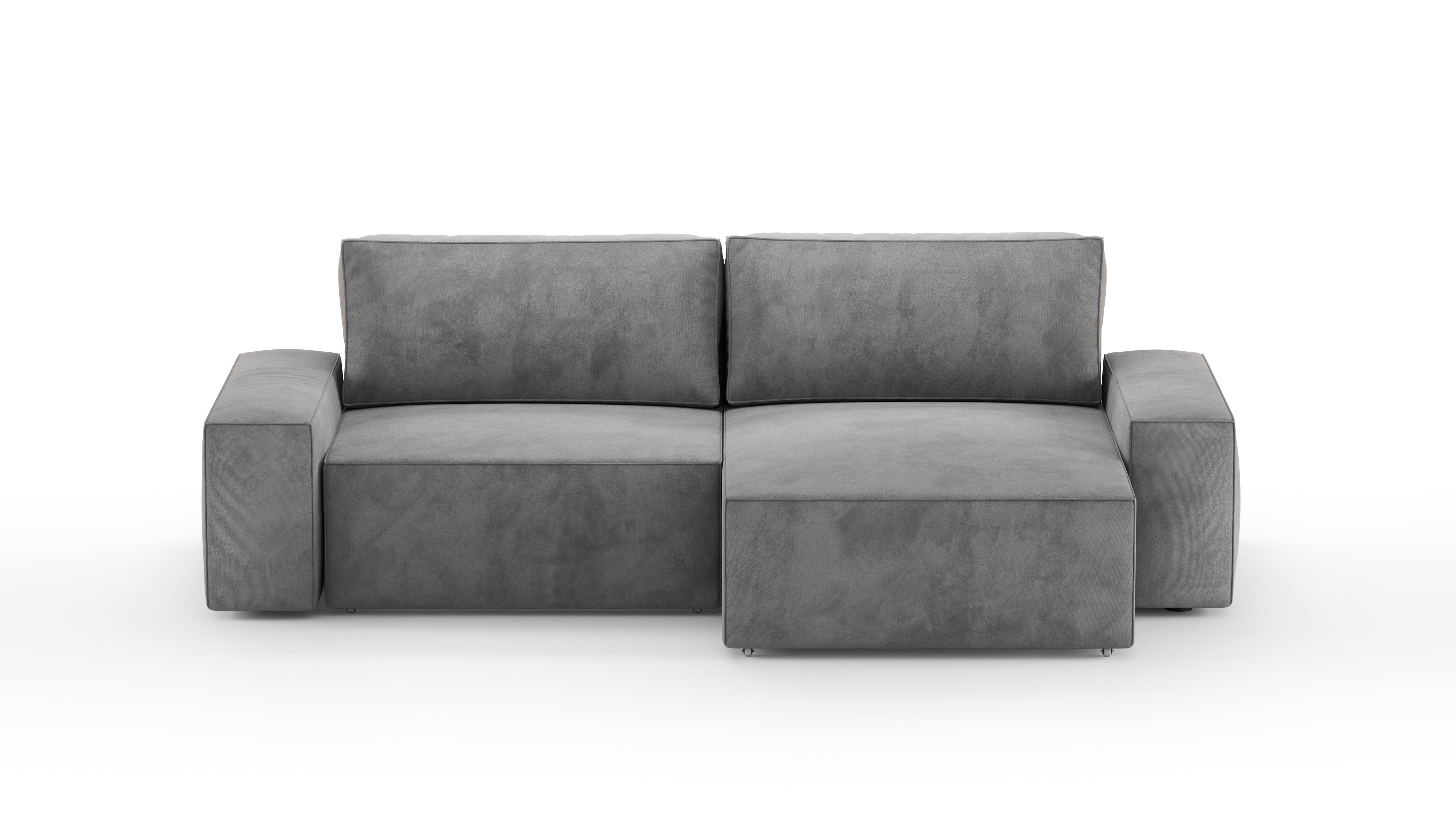 Изображение товара Диван раскладной Mebelroom Brandy 250x80x160 см велюр серый