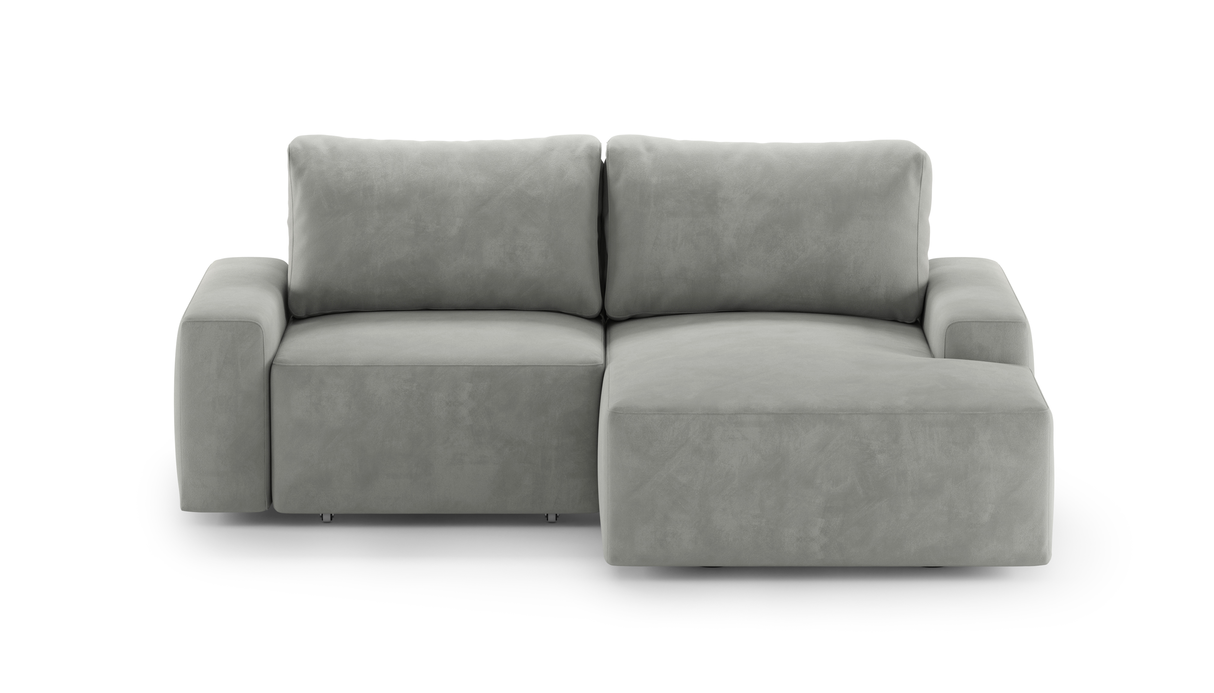 Изображение товара Диван угловой Mebelroom Леон Тедди светло-серый 230 см