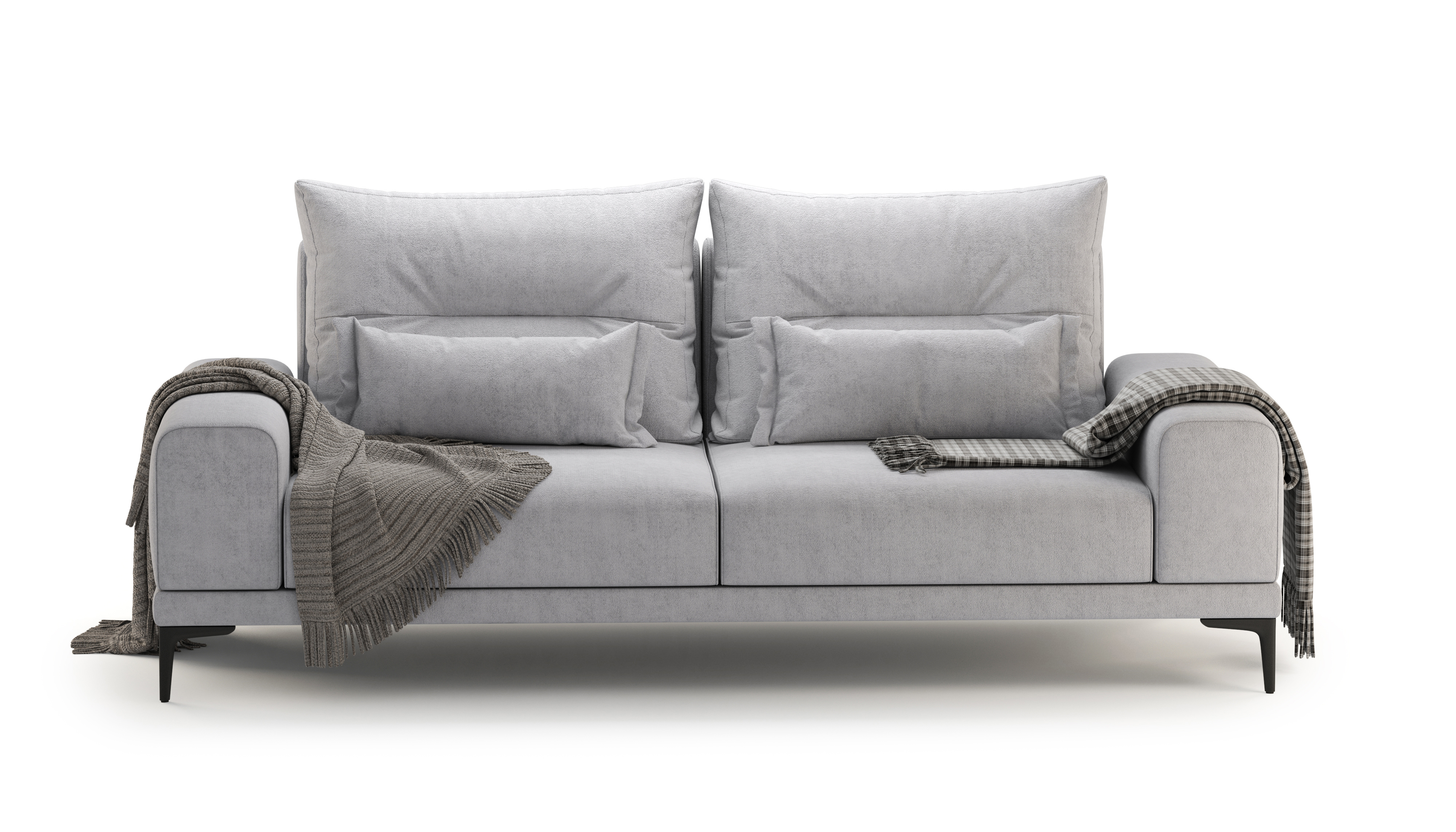 Изображение товара Диван раскладной Mebelroom Кёльн светло-серый 222x105x80 см