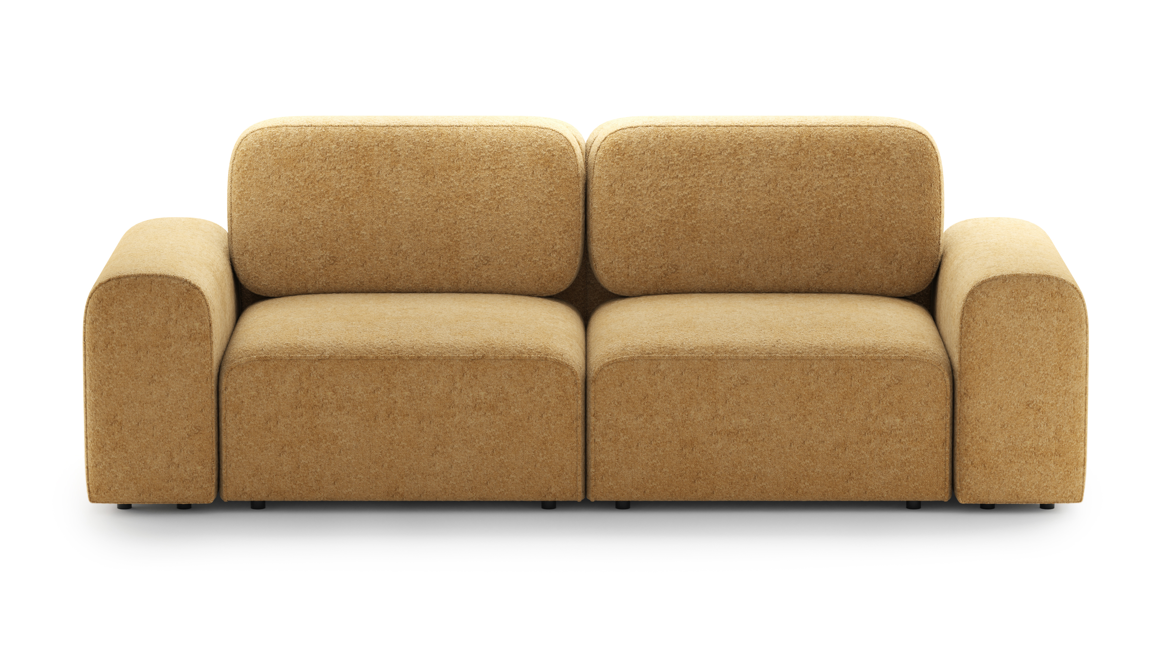 Изображение товара Диван раскладной Mebelroom Парма 280x90x105 см ткань желтый стиль лофт