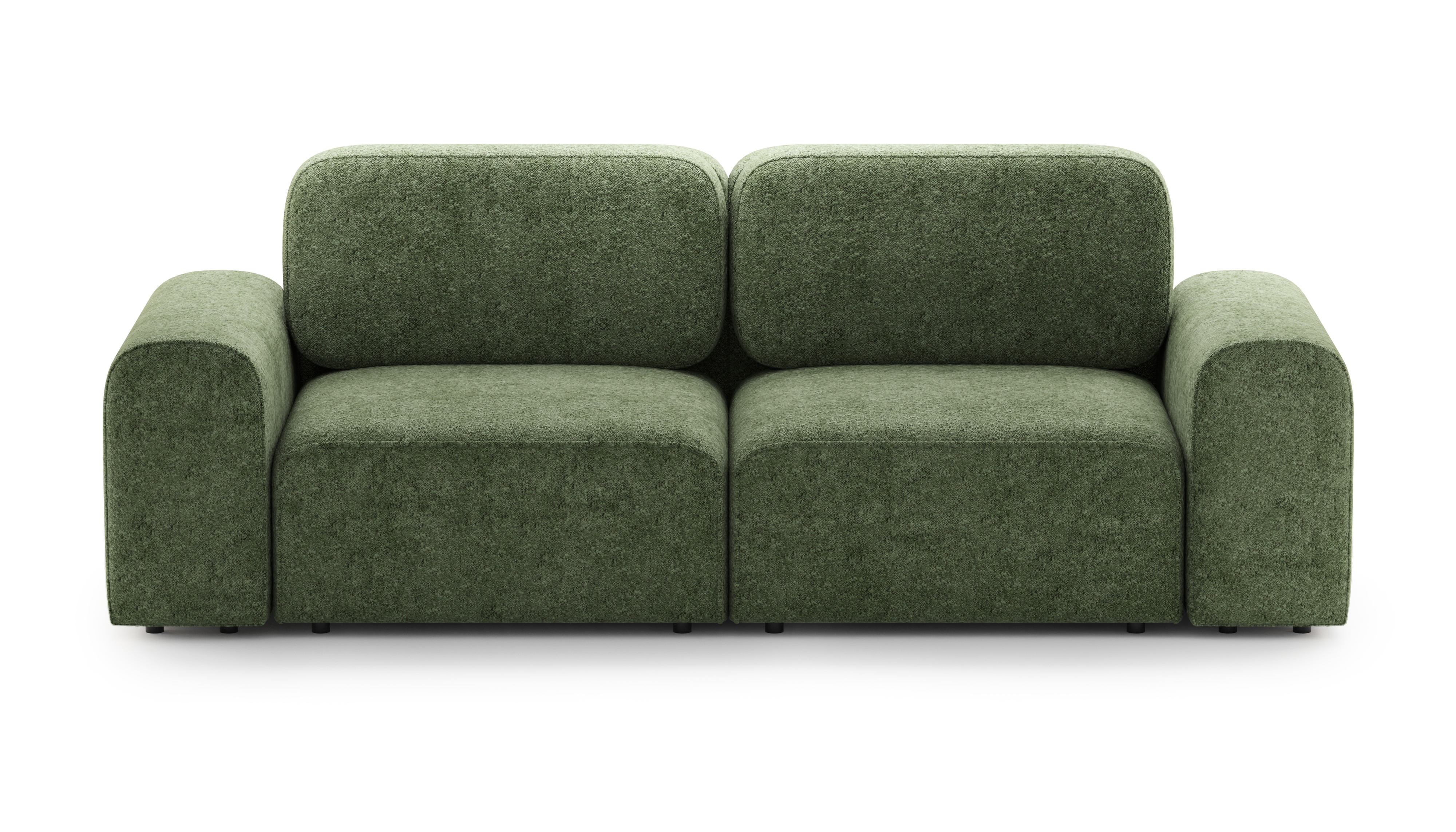 Изображение товара Диван раскладной Mebelroom Парма 280x90x105 см ткань зеленый стиль Лофт