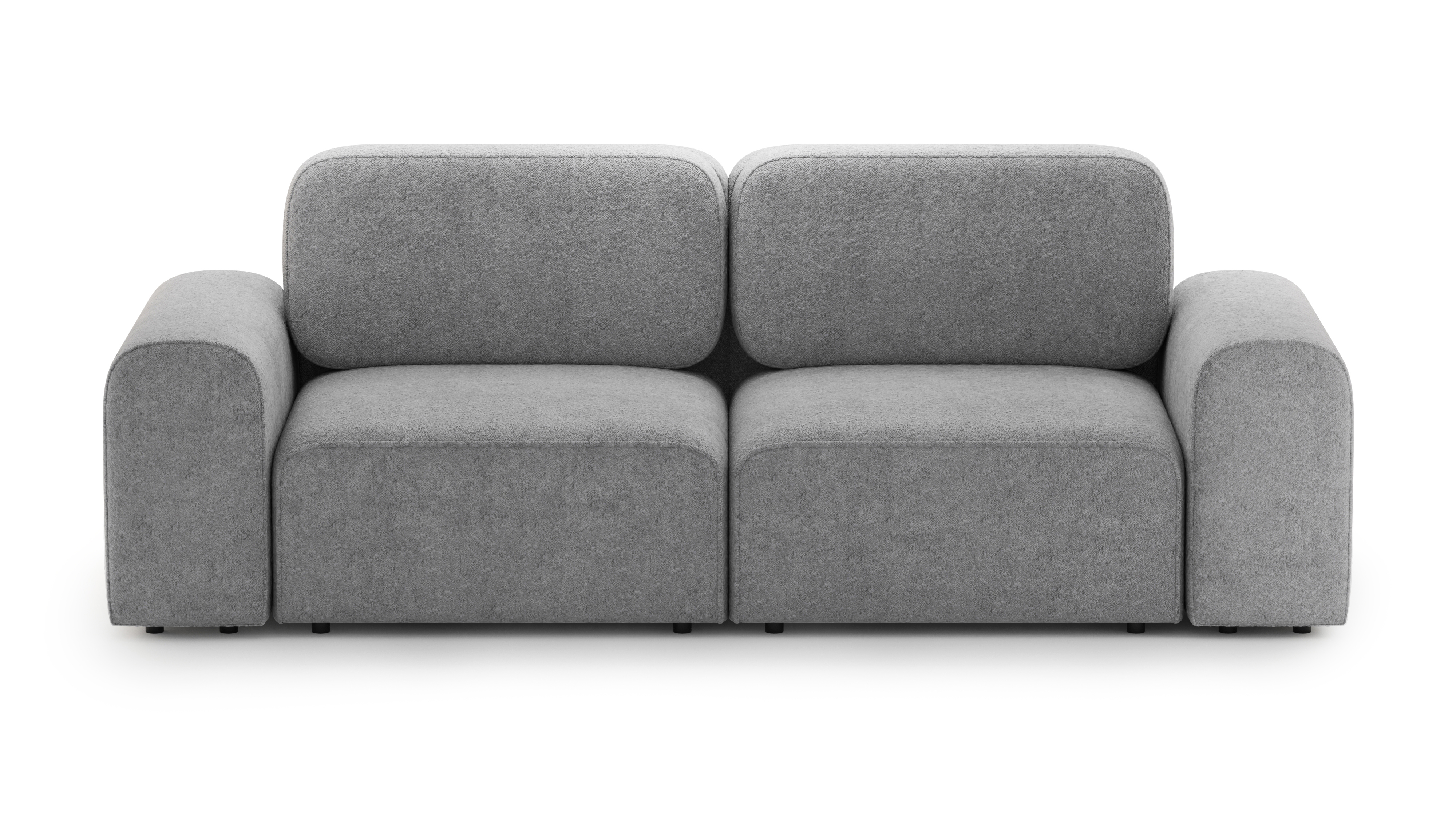 Изображение товара Диван раскладной Mebelroom Парма 280x90x105 см ткани светло-серый стиль Лофт