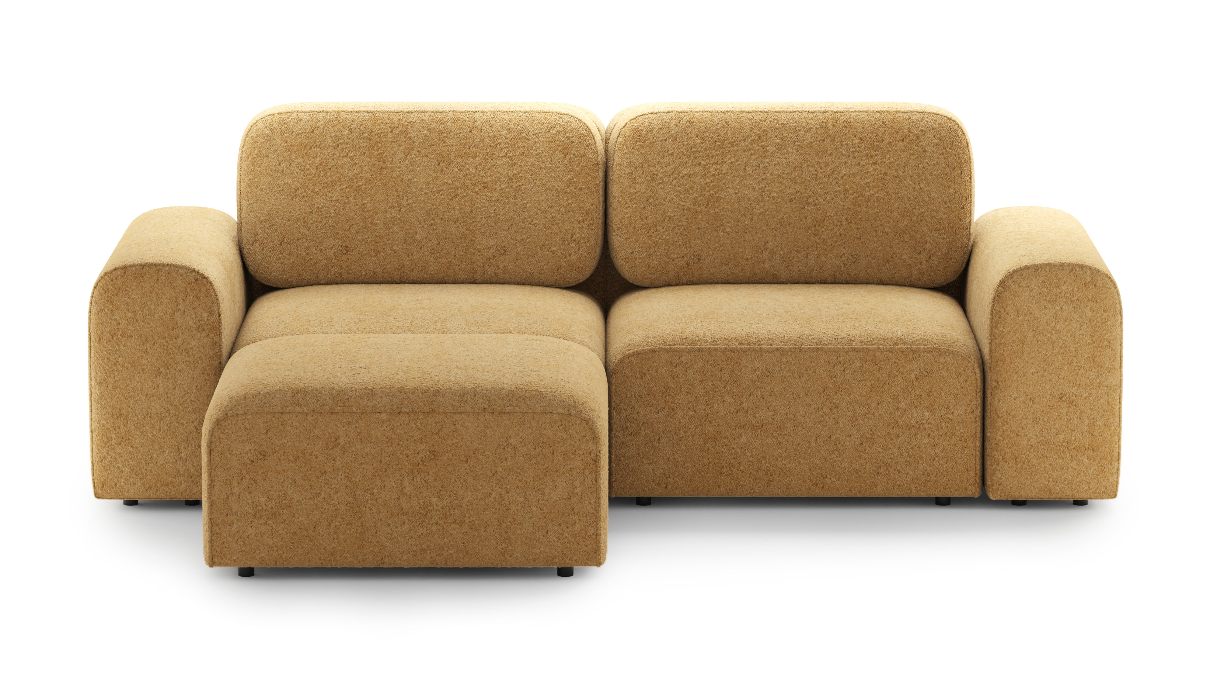 Изображение товара Диван раскладной Mebelroom Парма 280x90x180 см ткань желтый стиль лофт