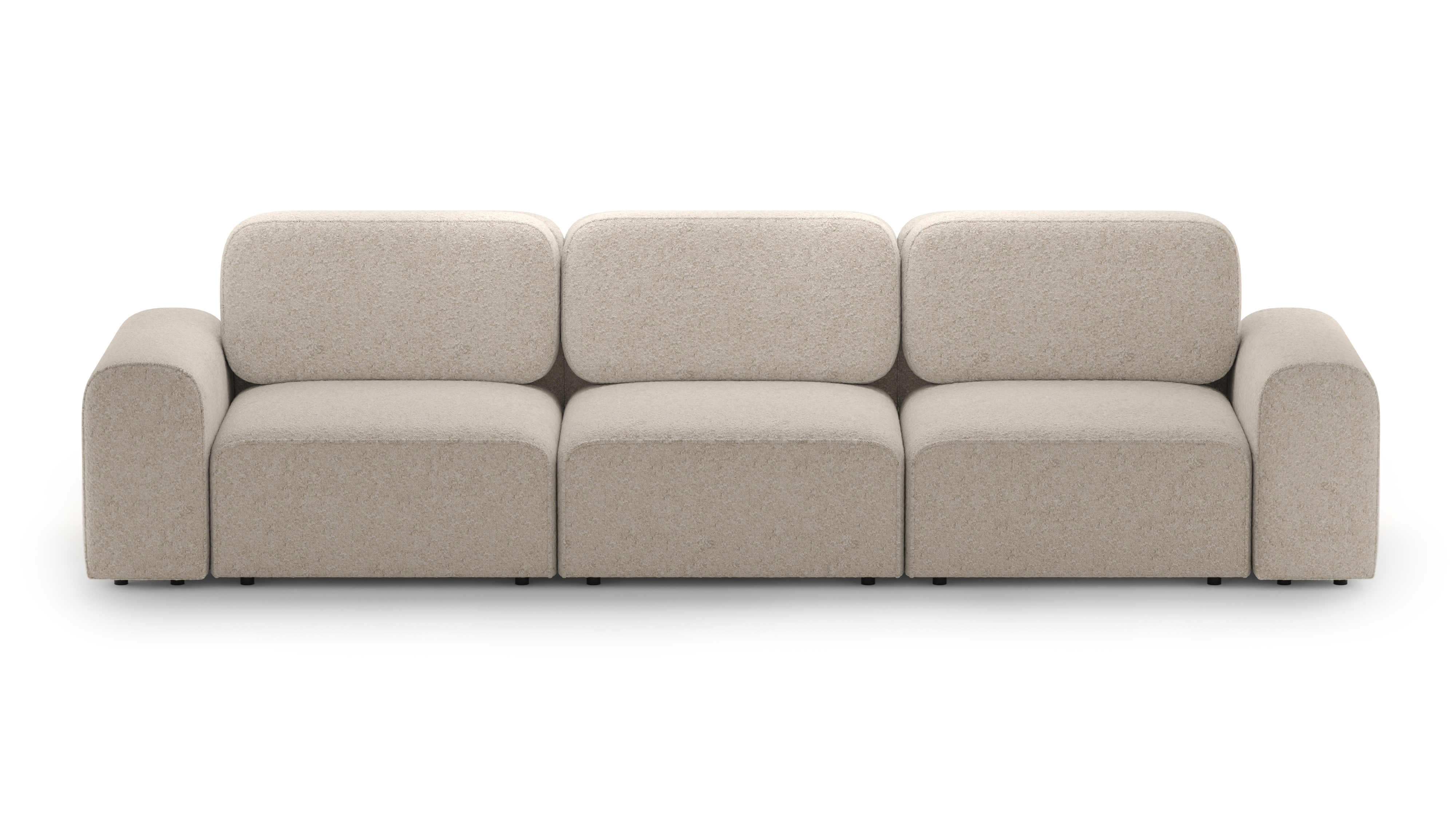 Изображение товара Диван раскладной Mebelroom Парма 380x90x105 см ткань бежевый Россия