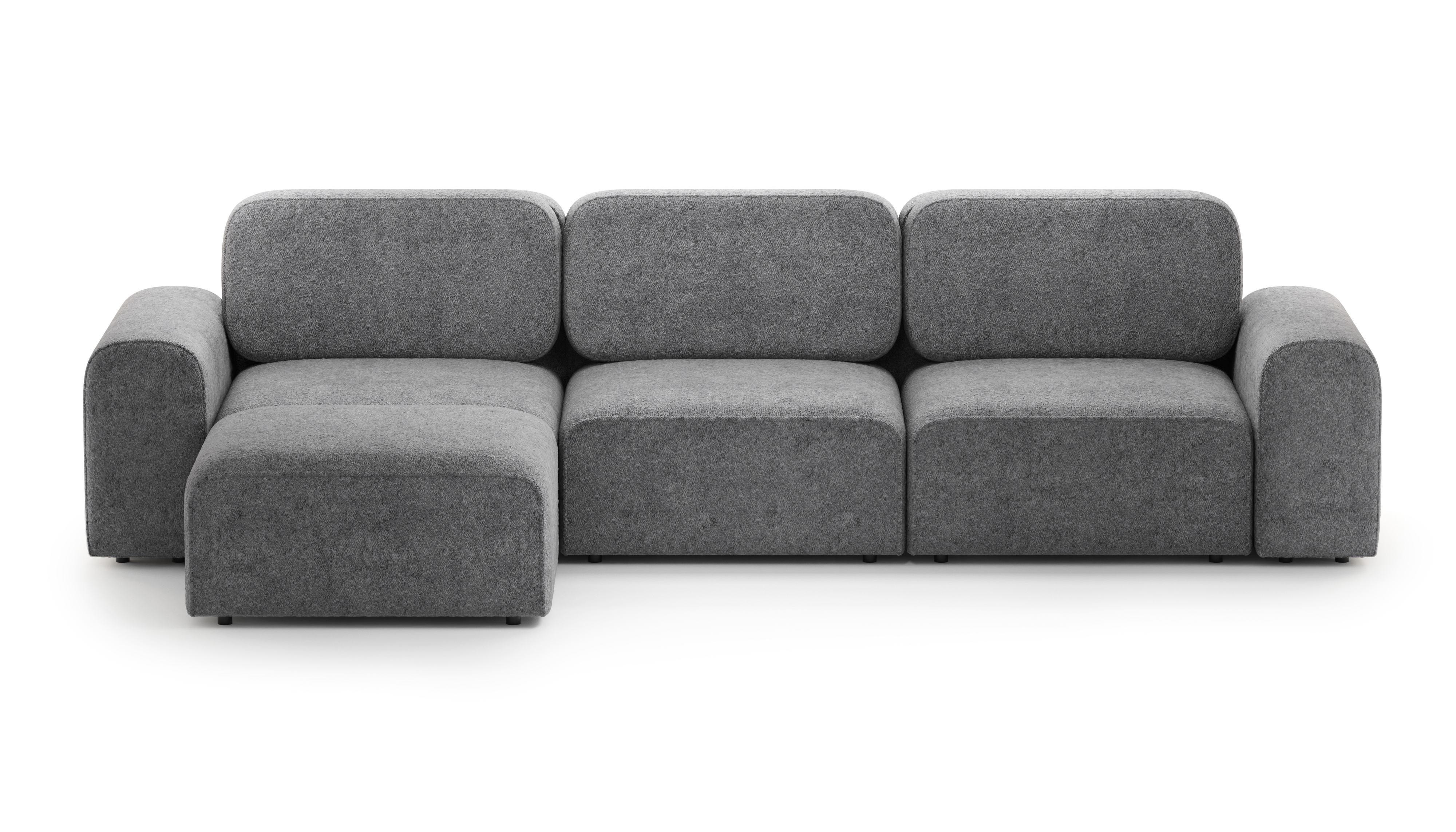 Изображение товара Диван раскладной Mebelroom Парма 380x90x180 см ткань серый