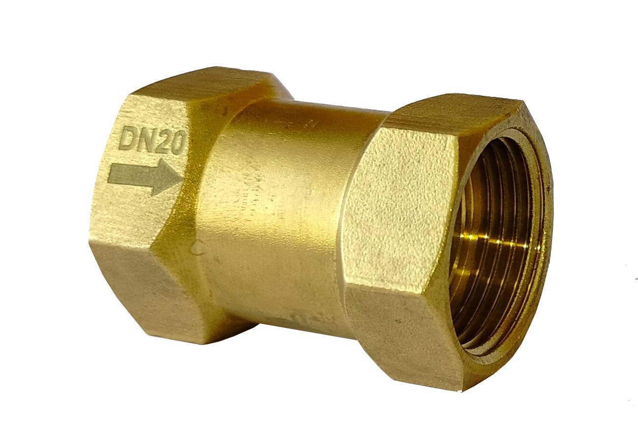 Изображение товара Обратный пружинный латунный клапан Апогей DN20 G3/4" 2 шт