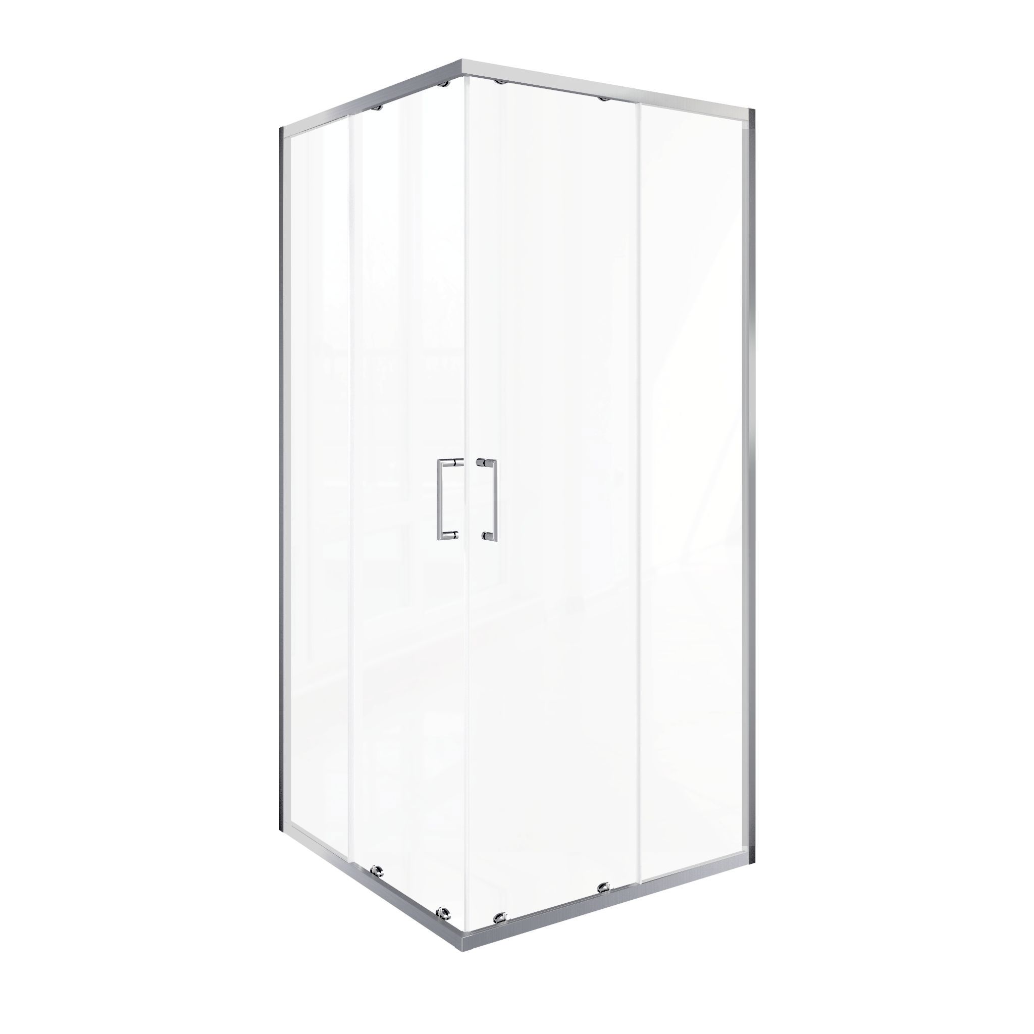 Изображение товара Душевой уголок Good door LITE ЛТ00005 г-образный 90x90см хромированный профиль эффект стекла прозрачное закаленное стекло Изображение товара Душевой уголок Good door LITE ЛТ00005 г-образный 90x90см хромированный профиль эффект стекла прозрачное закаленное стекло