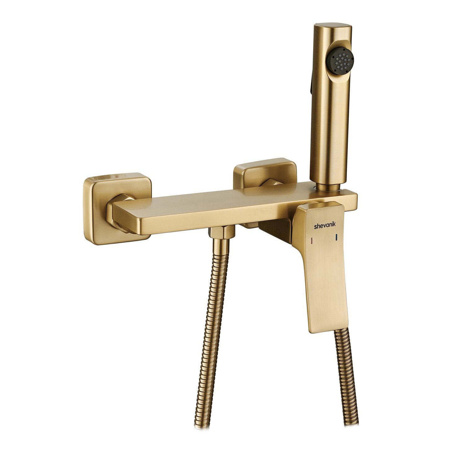 Изображение товара Гигиенический душ со смесителем SHEVANIK S6105G-1 золотой покрытие 120 см шланг