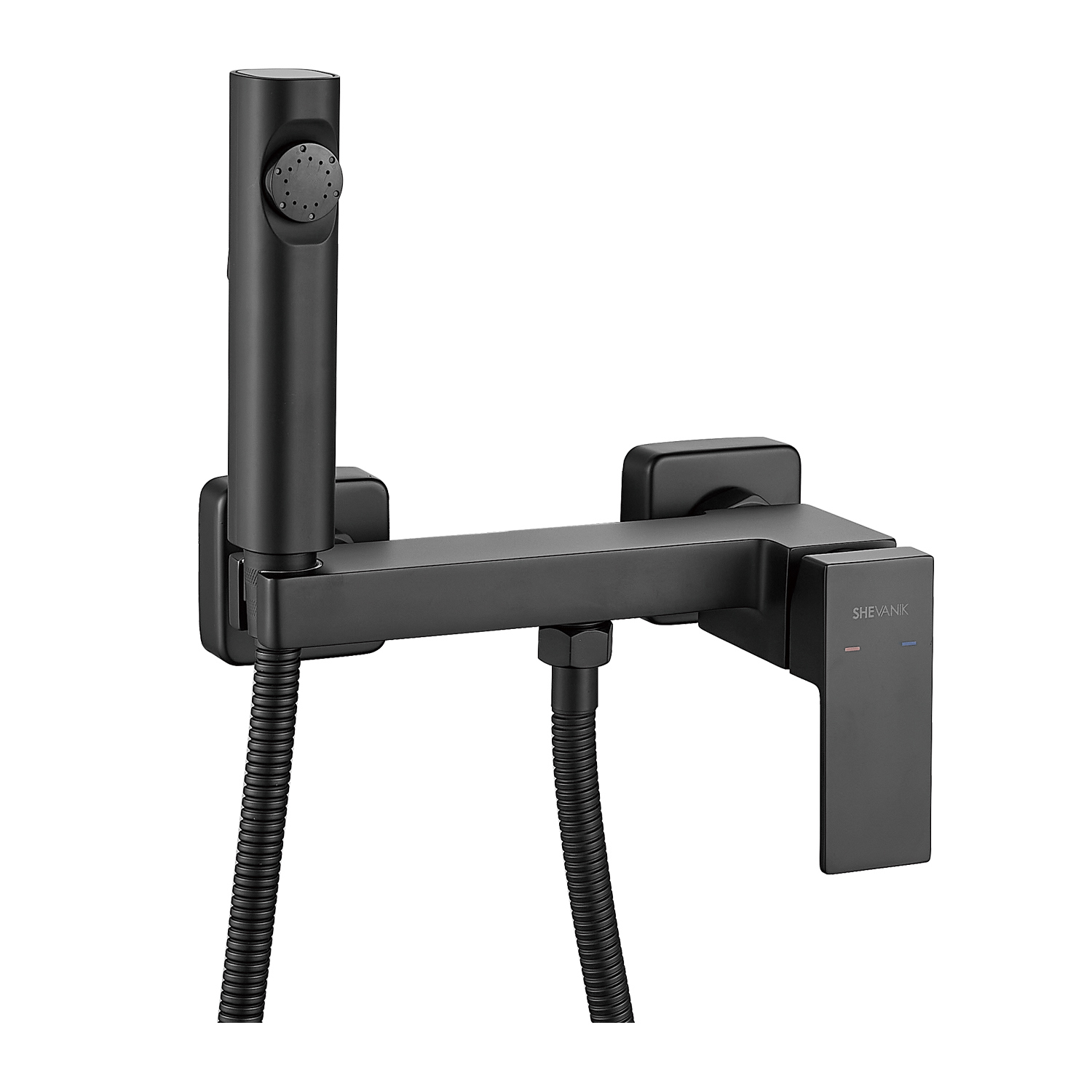 Изображение товара Гигиенический душ Shevanik S96 Черный матовый с длинным шлангом 120 см
