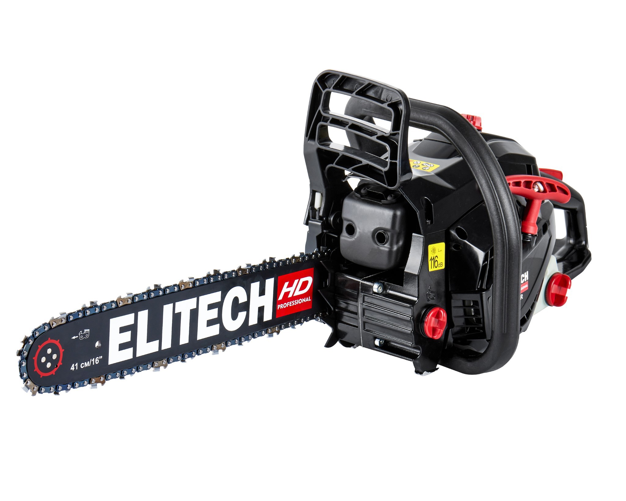 Изображение товара Цепная пила бензиновая Elitech CS 4125R 2.5 л.с. 41 см для дерево и бетона