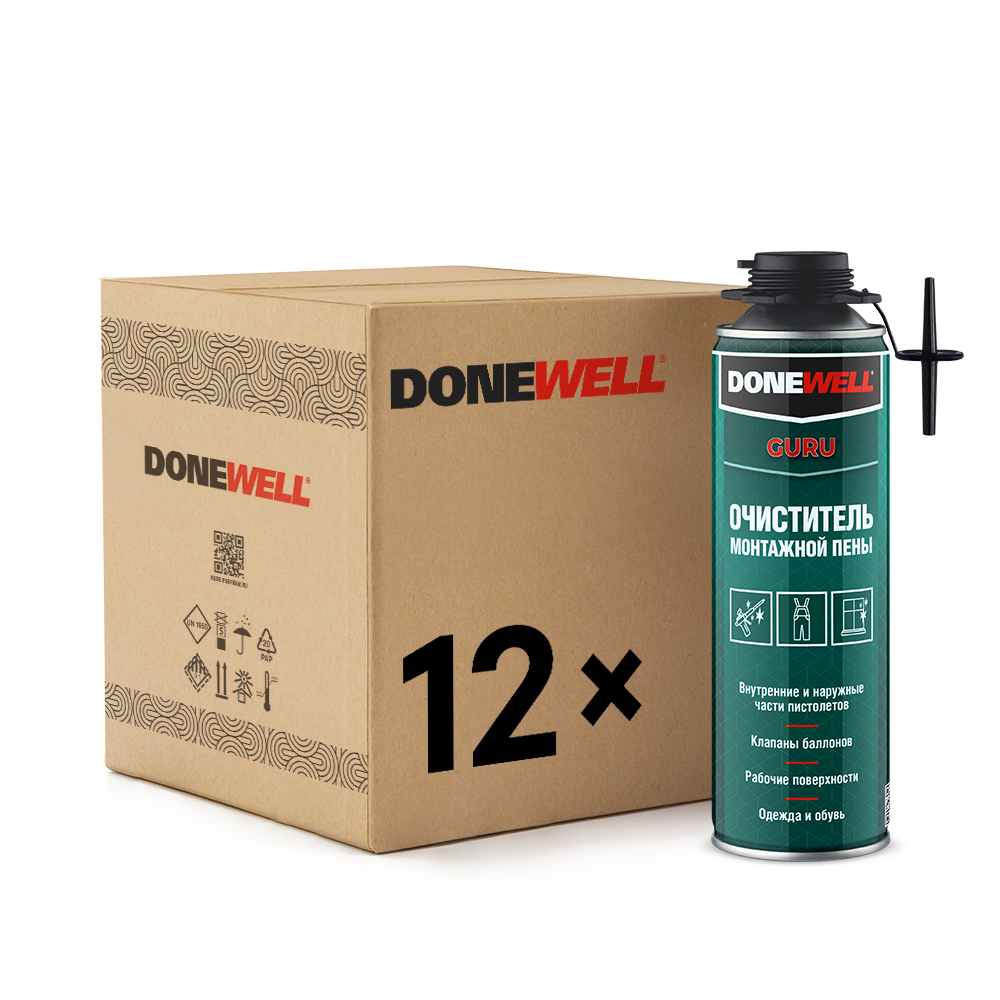 Изображение товара Очиститель монтажной пены Donewell DPP06C 650 мл для быстрого очищения
