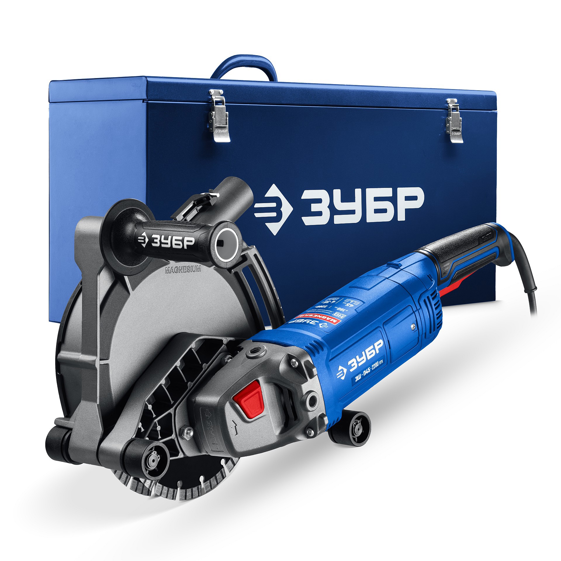 Изображение товара Штроборез сетевой Зубр ЗШ-П45-2200 ПТК 2200 Вт 180 мм профессиональный