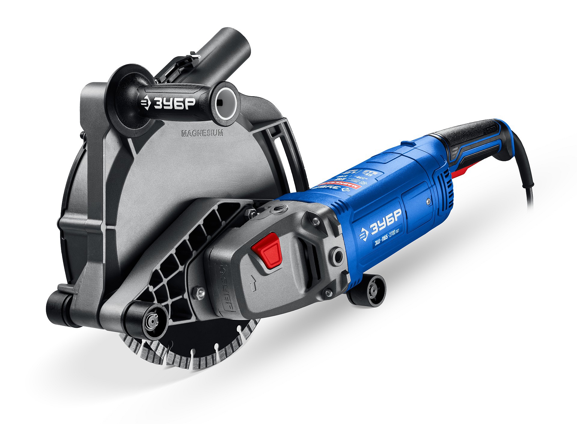 Изображение товара Штроборез сетевой ЗУБР ЗШ-П65-2700 ПСТ 2700 Вт 230 мм бетонные штробы