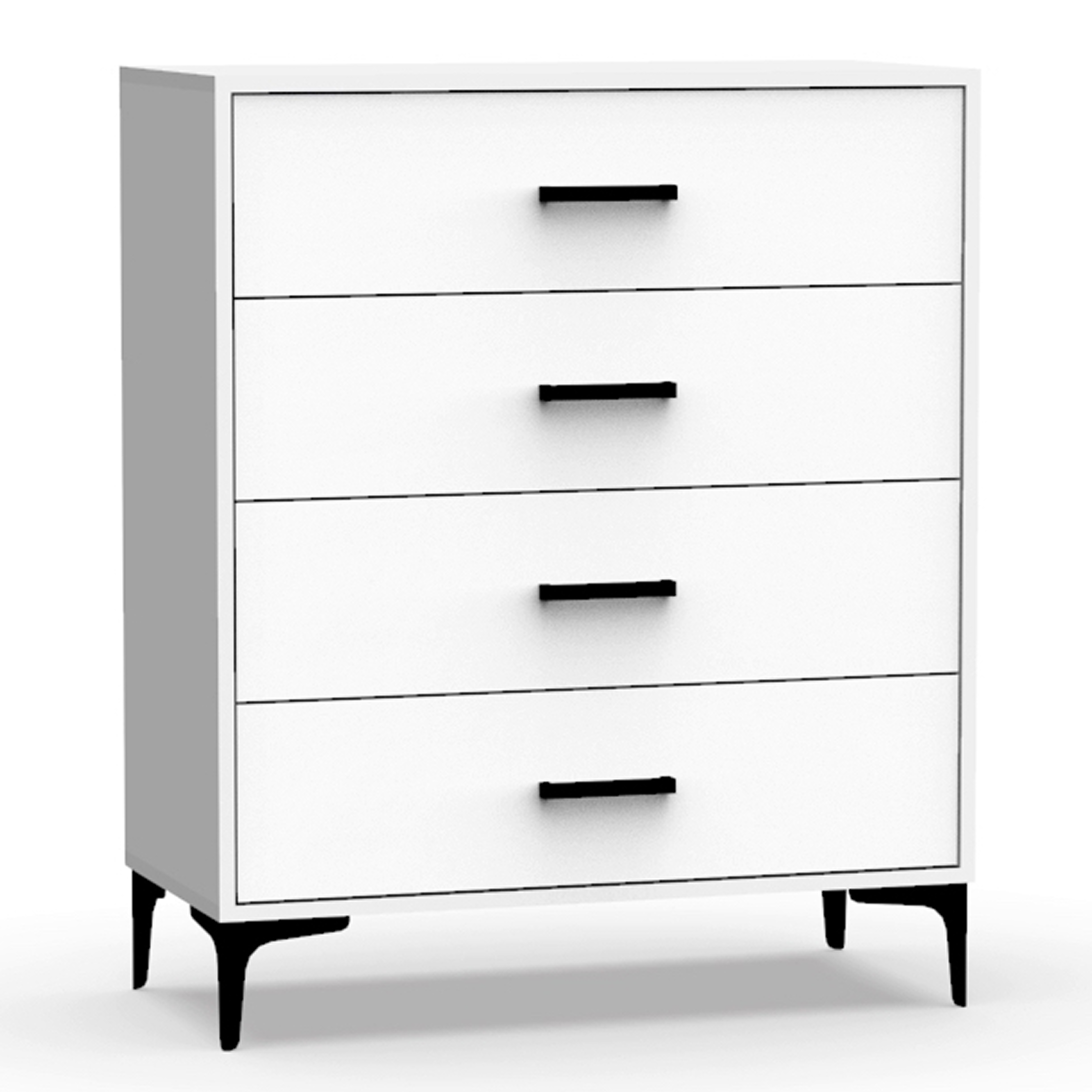 Изображение товара Комод Эверест Лофт 4 ящика Белый