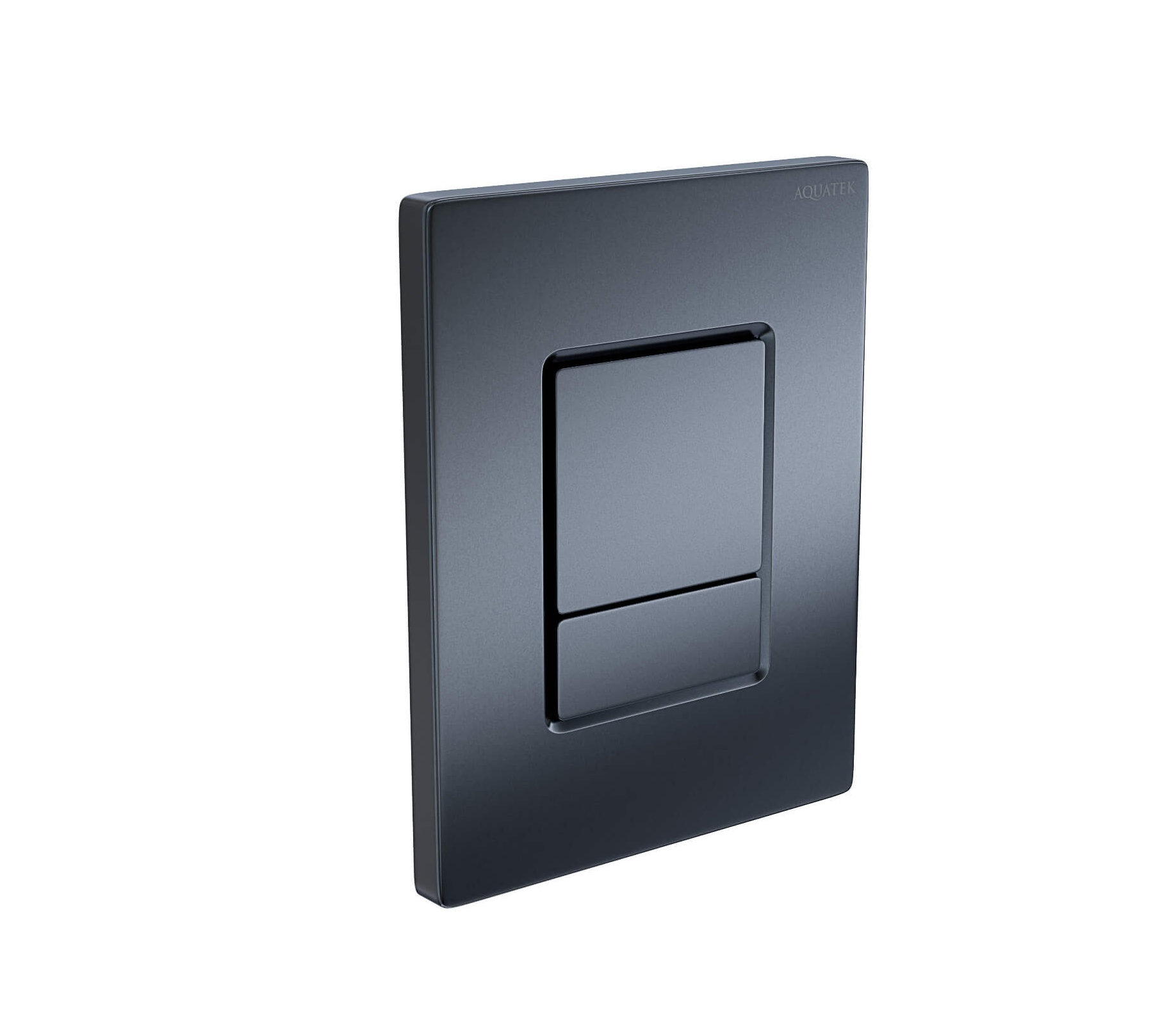 Изображение товара Клавиша смыва для инсталляции Aquatek PNN-0000004, пневматическая, пластик, цвет оружейная сталь