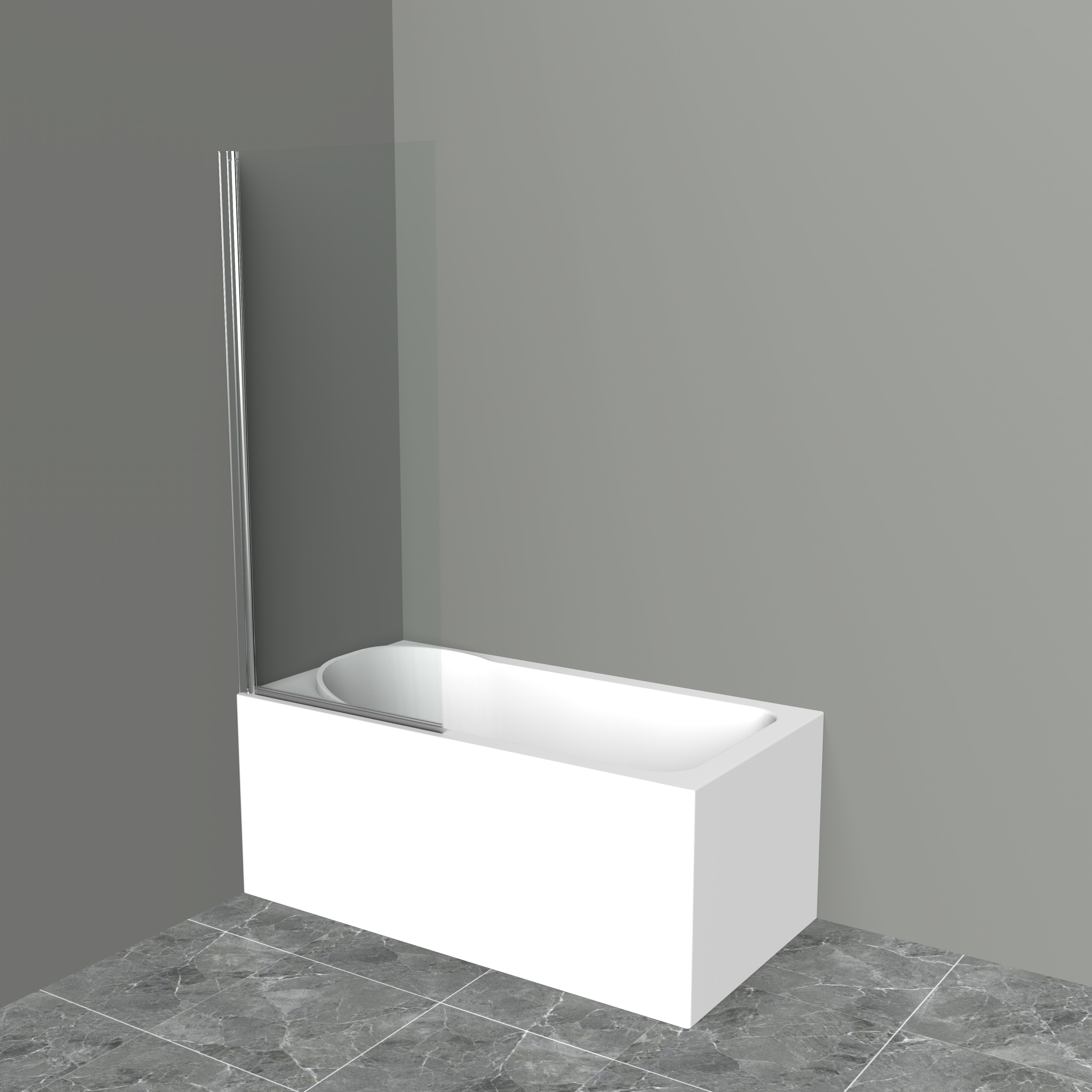 Изображение товара Душевая ширма на ванну BelBagno UNO-V-1-70/150-C-Cr 150x70см