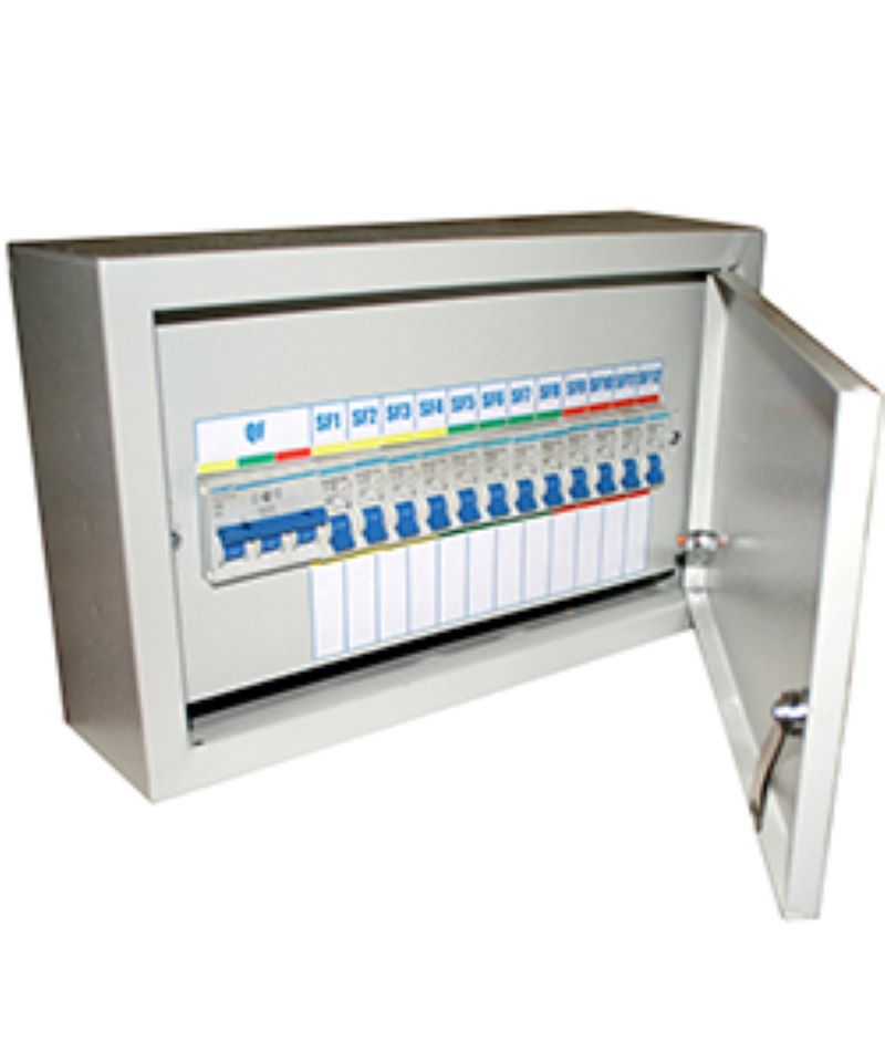 Изображение товара Щит распределительный навесной ЭЛЕКТРОТЕХНИК ET004195 12 модулей IP54 сталь