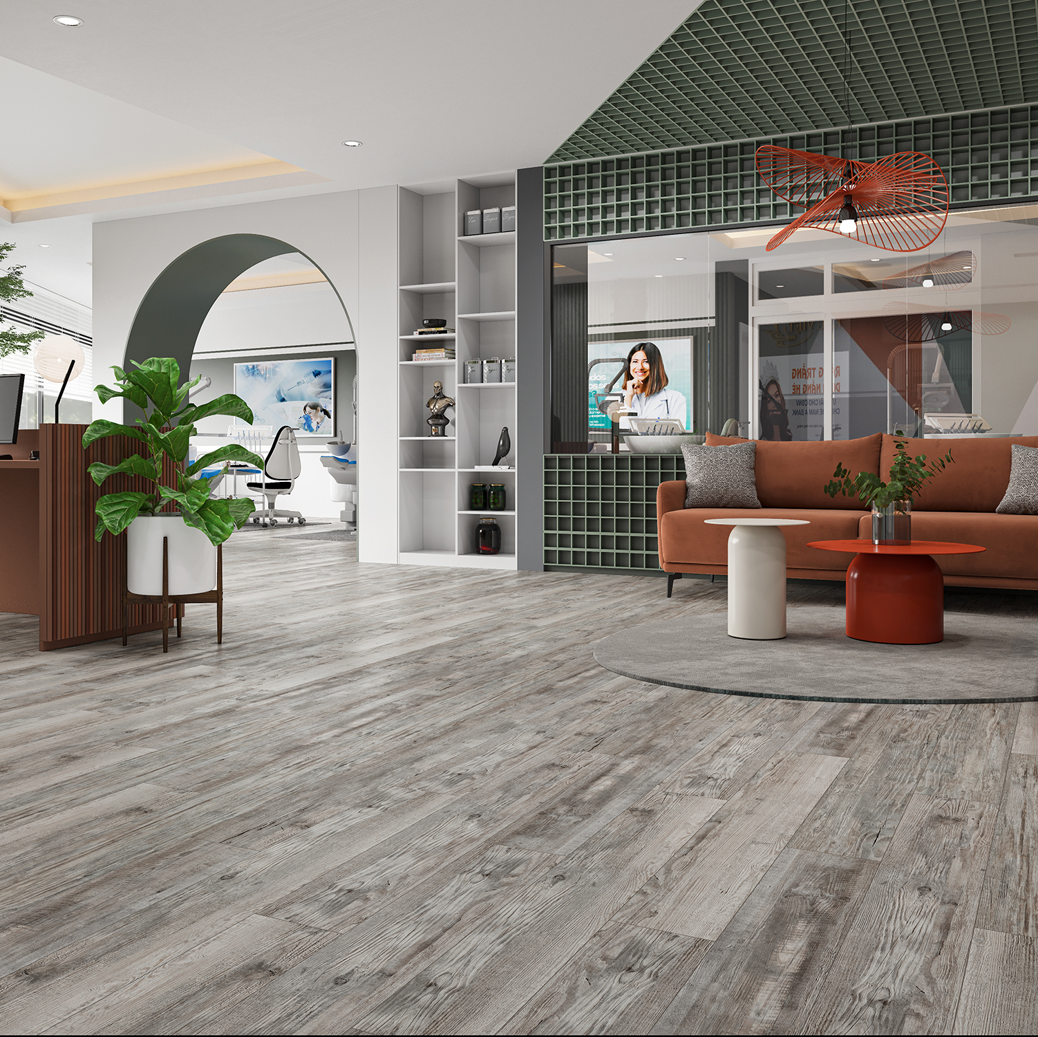 Изображение товара Плитка SPC Craft Floor Дуб Биарриц 43 класс 4 мм влагостойкая 2.16 м²