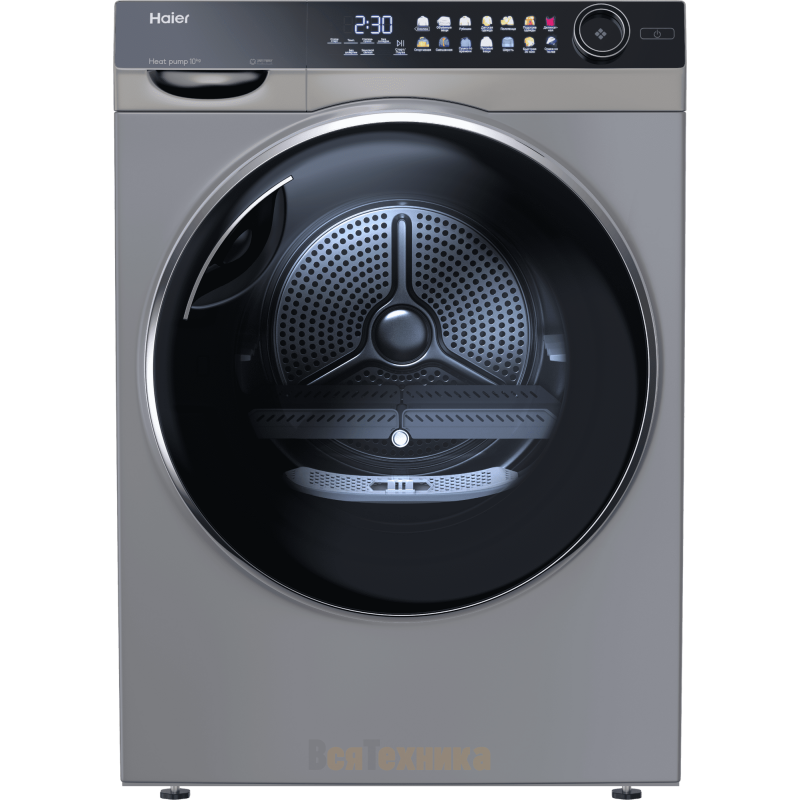 Изображение товара Сушильная машина Haier HD100-A2378S 59.50x85x61 10 кг цвет серебристый