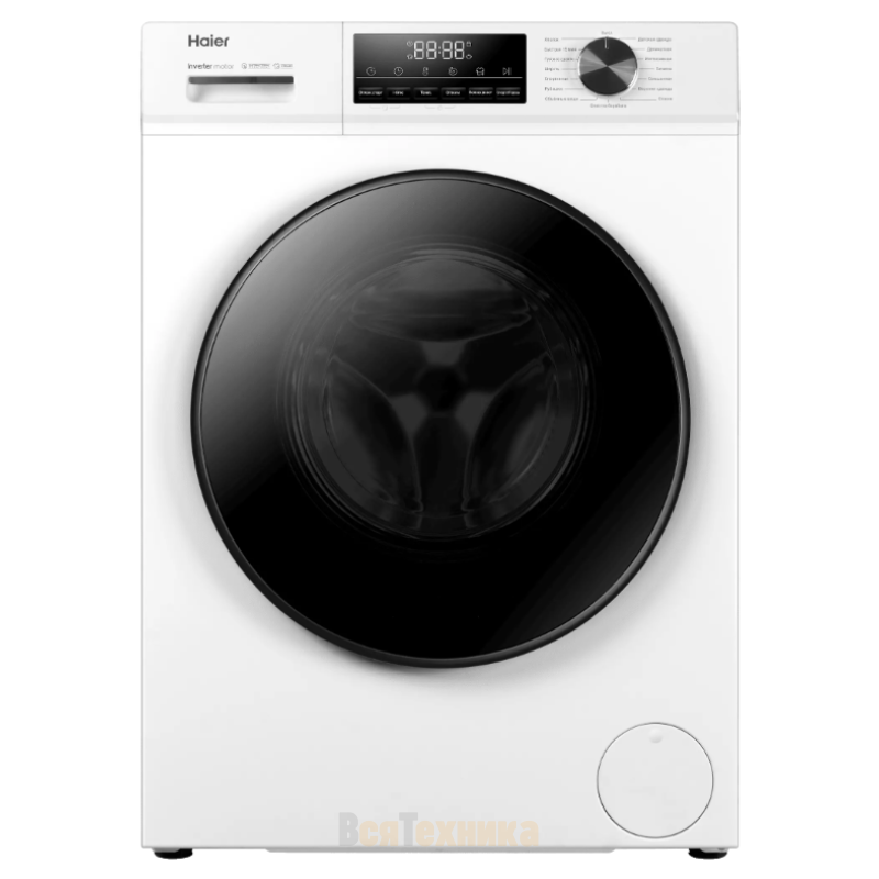 Изображение товара Стиральная машина Haier HW100-BP12406 10 кг фронтальная белая с инвертором
