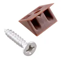 Изображение товара Угол крепежный 14x14 мм венге 4 шт.