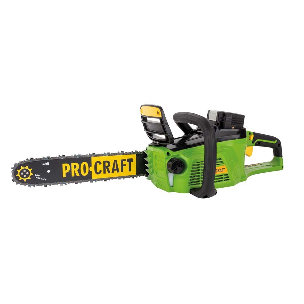 Изображение товара Пила аккумуляторная бесщёточная Procraft Pka-40li 40 В шина 35 см 1x4 Ач АКБ и ЗУ в комплекте Изображение товара Пила аккумуляторная бесщёточная Procraft Pka-40li 40 В шина 35 см 1x4 Ач АКБ и ЗУ в комплекте