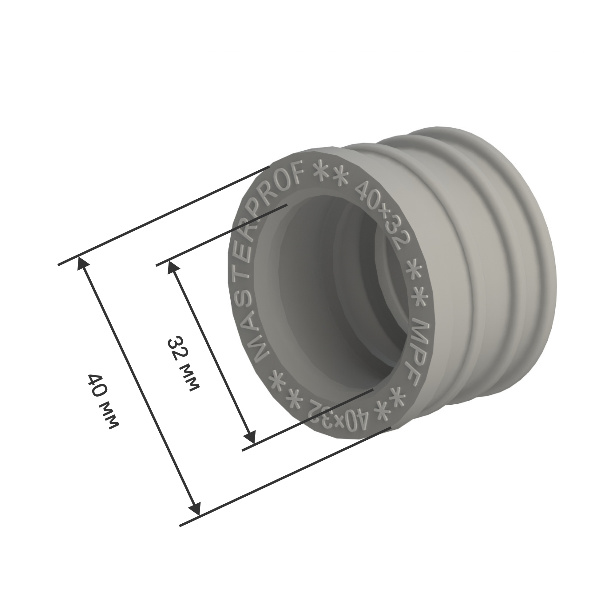 Изображение товара Манжета сантехническая переходная MPF 40x32 мм