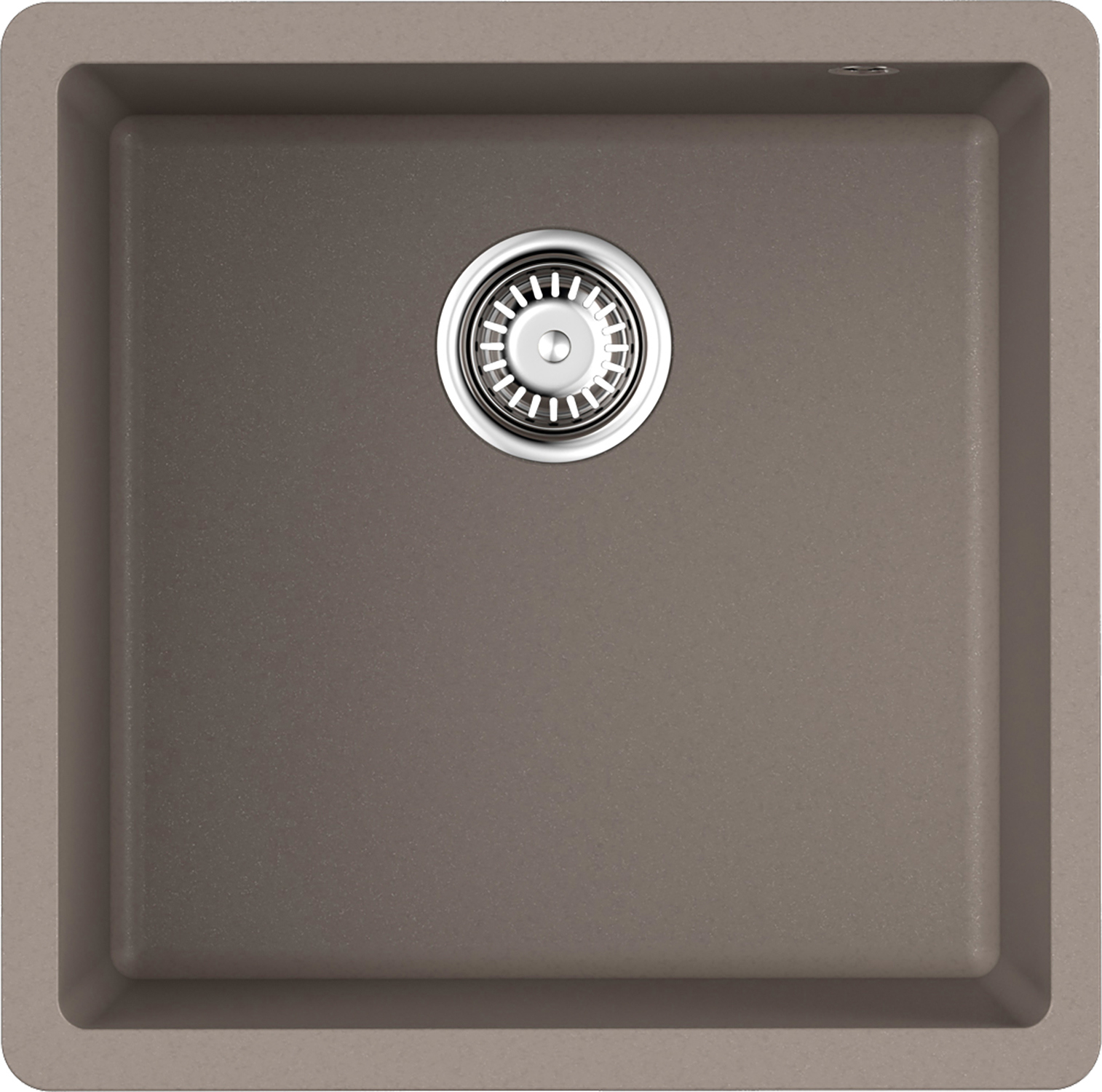 Изображение товара Накладная кухня мойка Omoikiri Bosen 44-U-GR гранит светло-серый 44x44 см