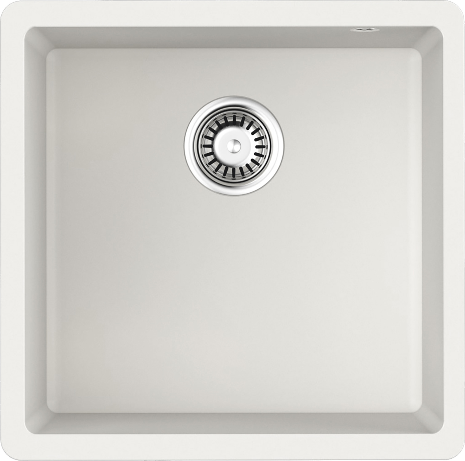 Изображение товара Накладная мойка Omoikiri Bosen 44x44 см из гранита белого цвета