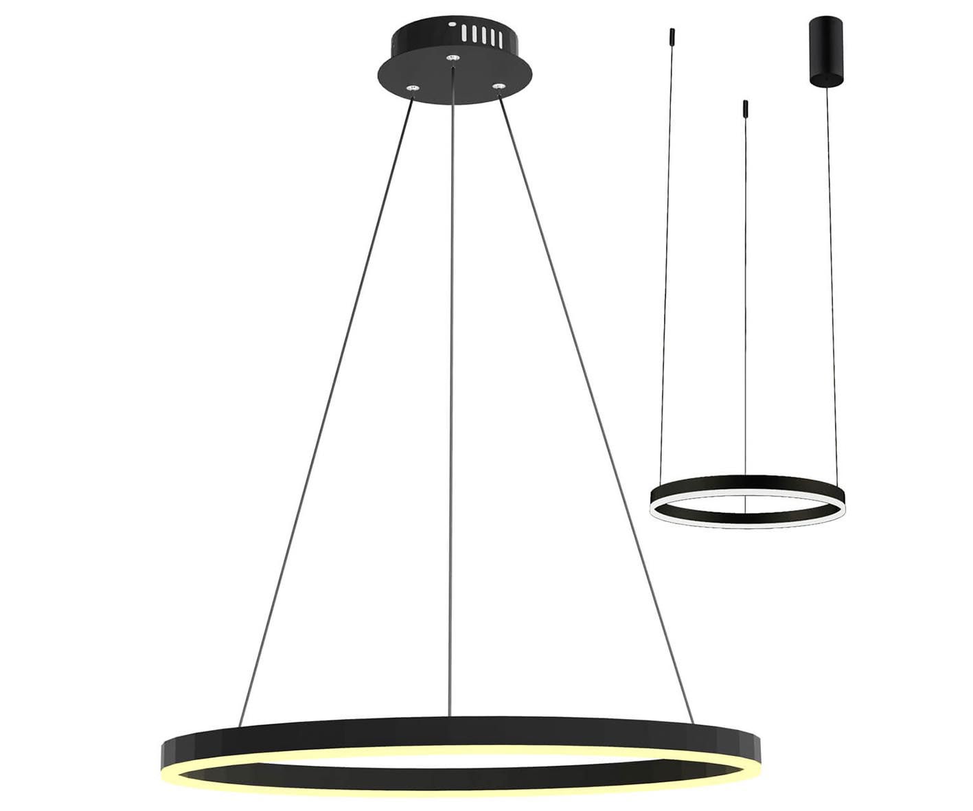 Изображение товара Подвесной светильник Kink Light Тор 08212.19a 3000K нейтральный белый черный