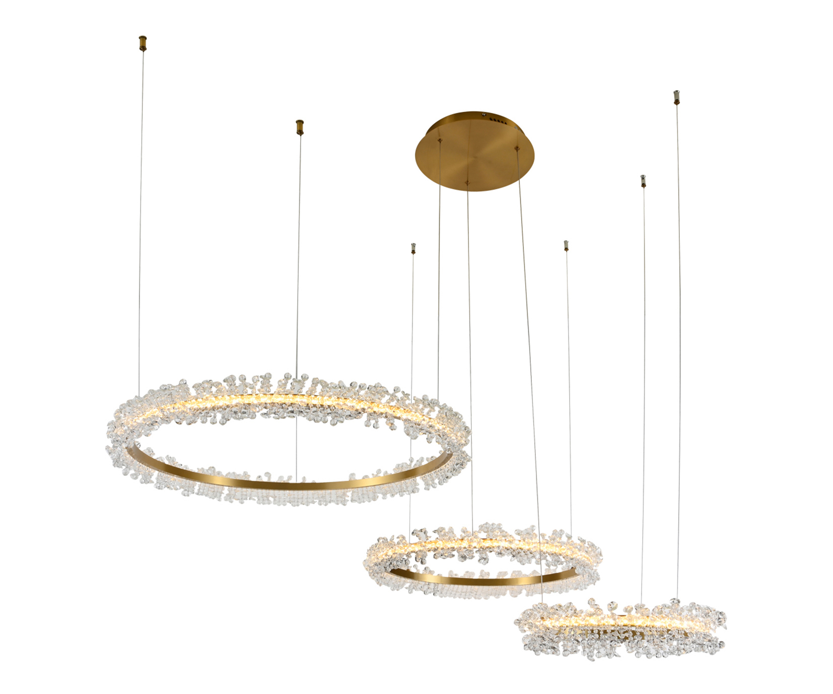 Изображение товара Подвесной светильник Kink light Лаура 08246.36pa-kinklight 20 м² нейтральный белый свет латунь