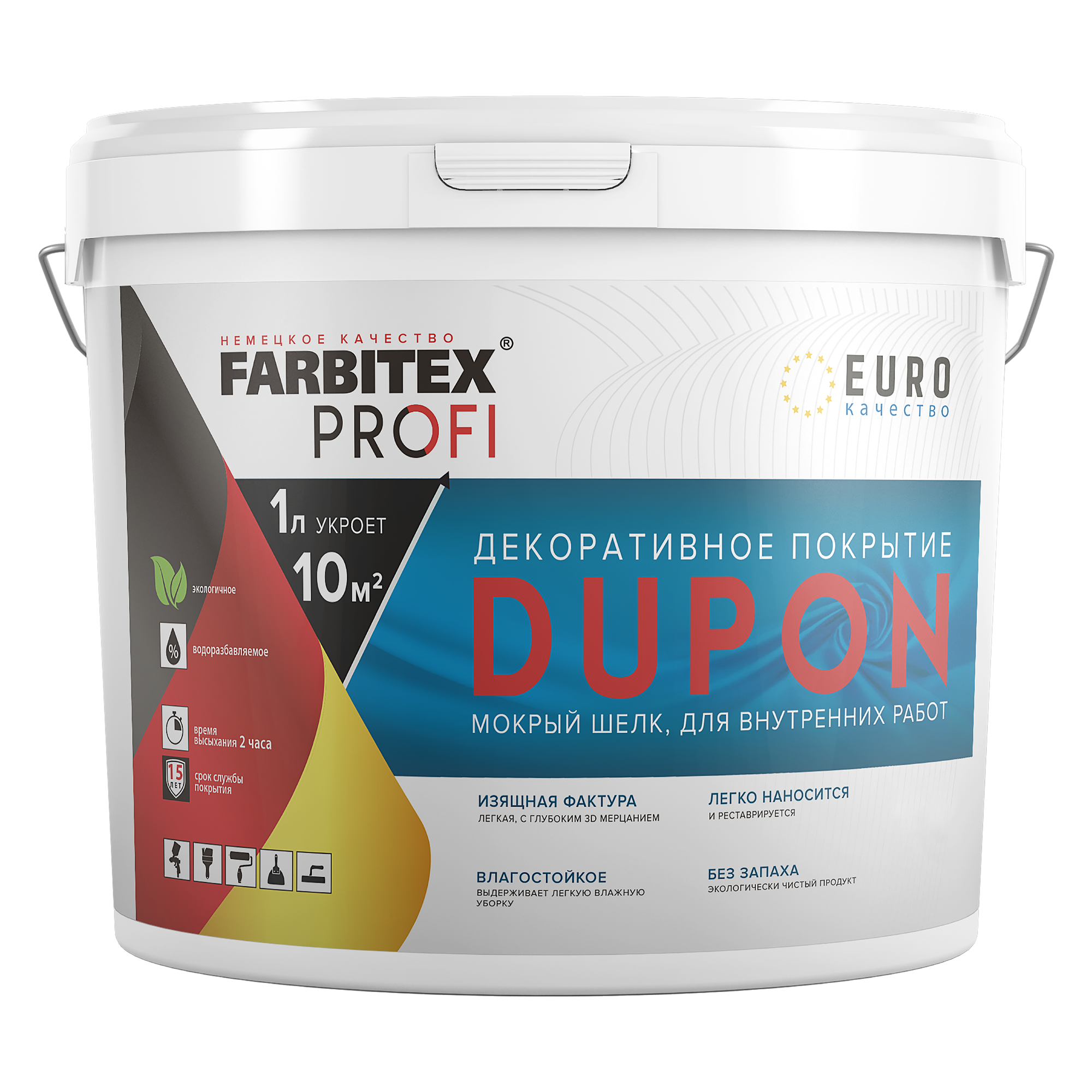 Изображение товара Декоративная структурная штукатурка Farbitex Profi Dupon белая 4.5 л