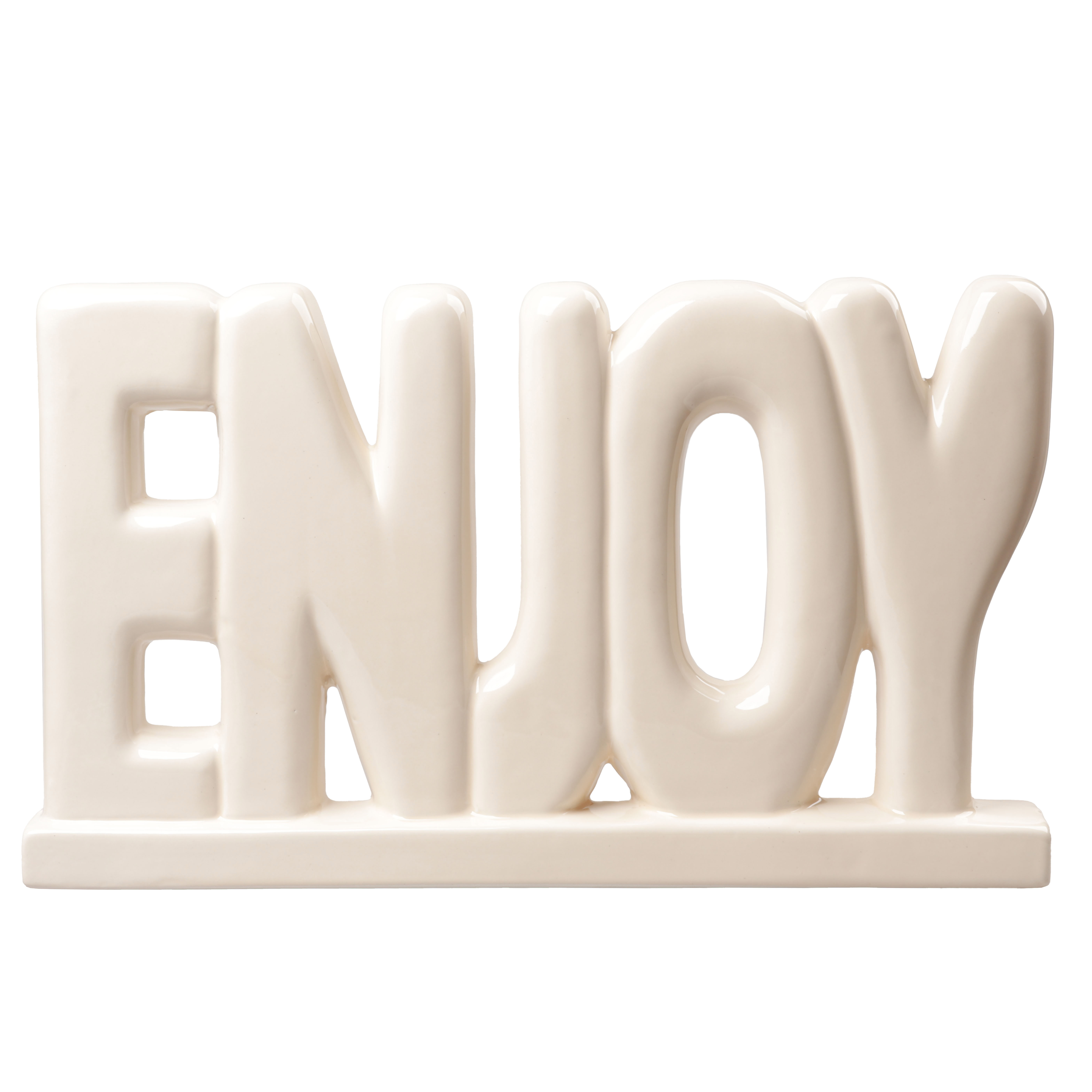 Изображение товара Декоративная фигура Dream River Enjoy керамика бежевый 38x21 см