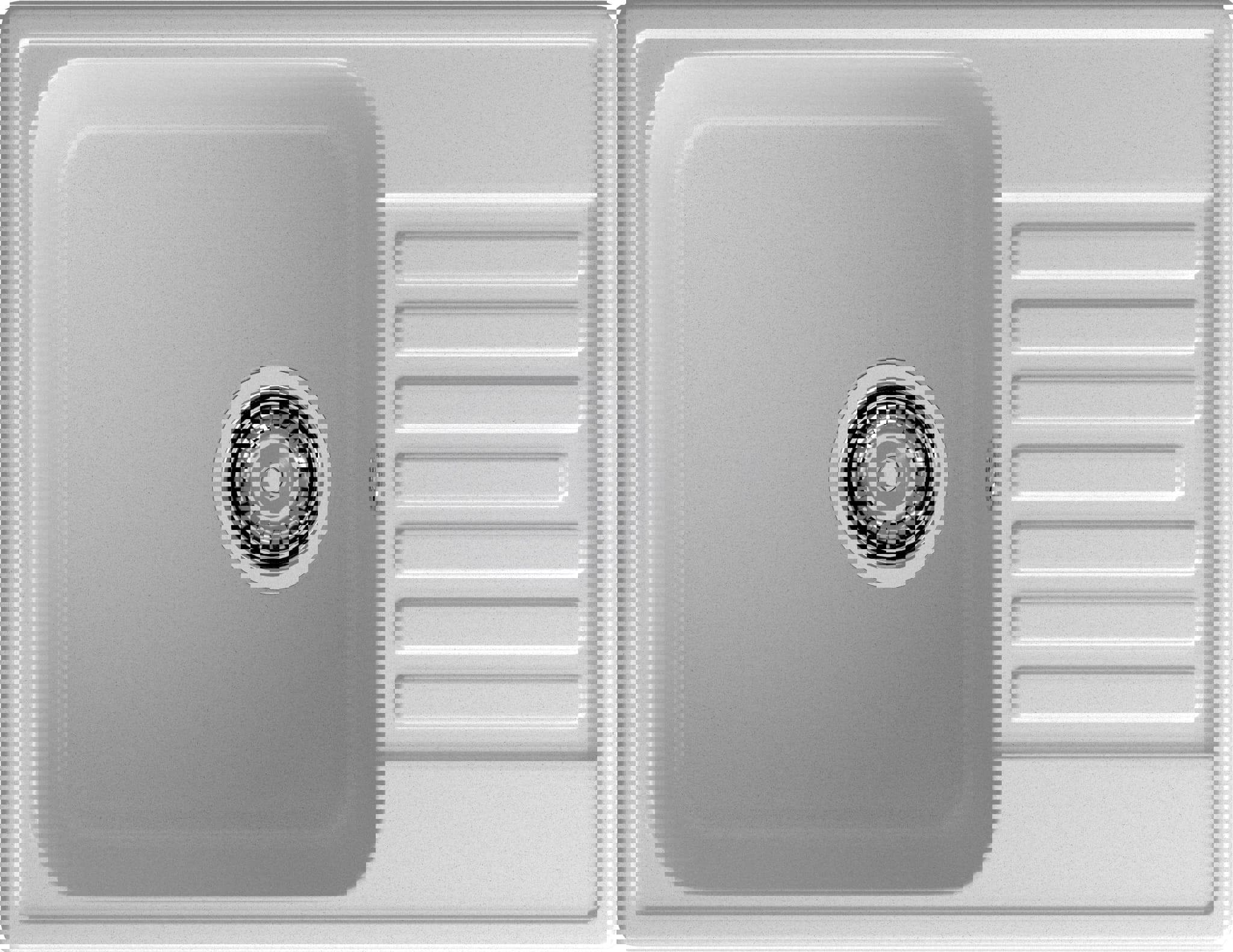 Изображение товара Мойка для кухни 6248 темно-серый 47.7x61.8 см глубина чаши 18 см кварц цвет темно-серый