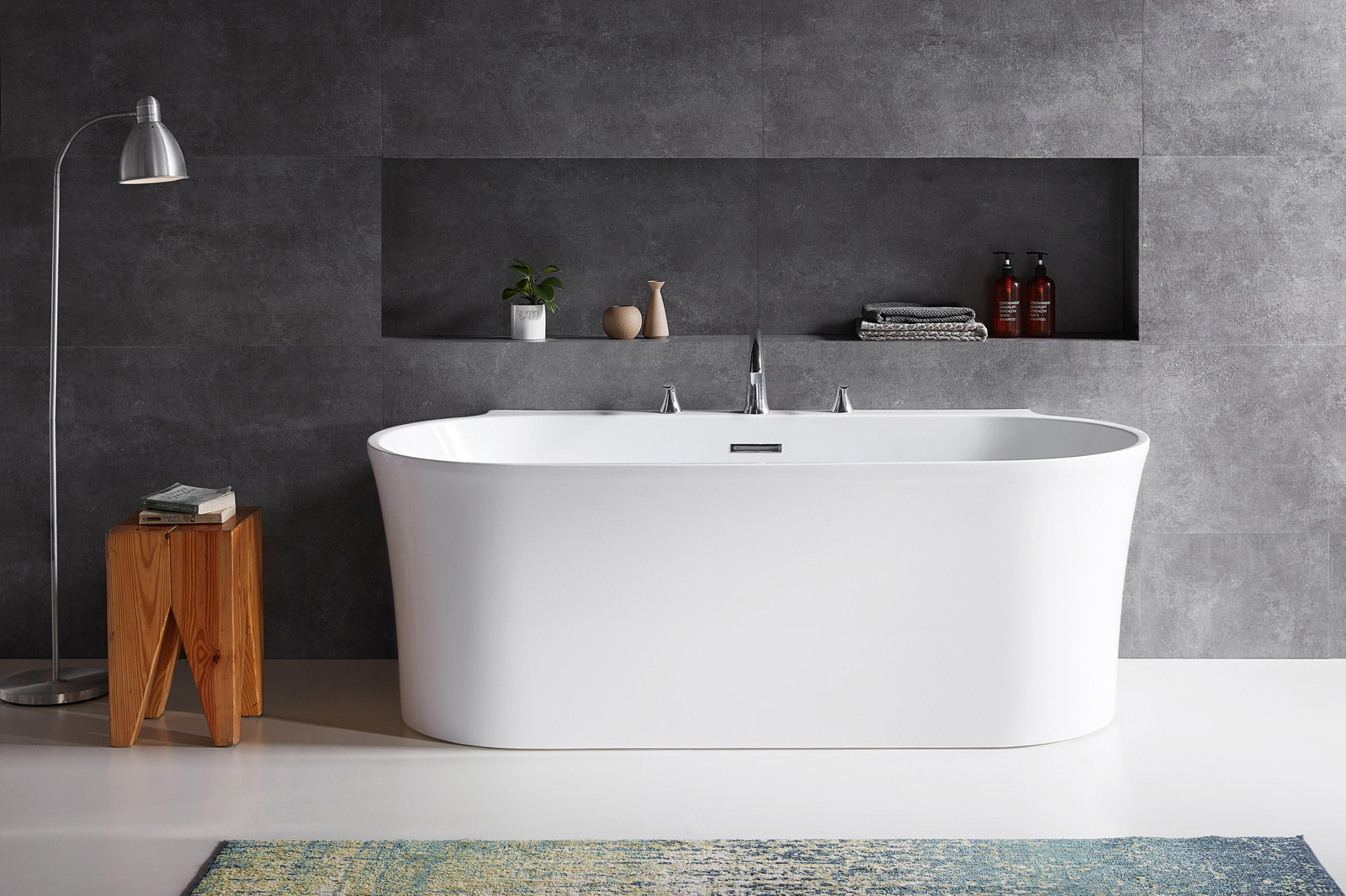 Изображение товара Отдельностоящая ванна Belbagno BB409-1700-800 акрил 170x80см Изображение товара Отдельностоящая ванна Belbagno BB409-1700-800 акрил 170x80см
