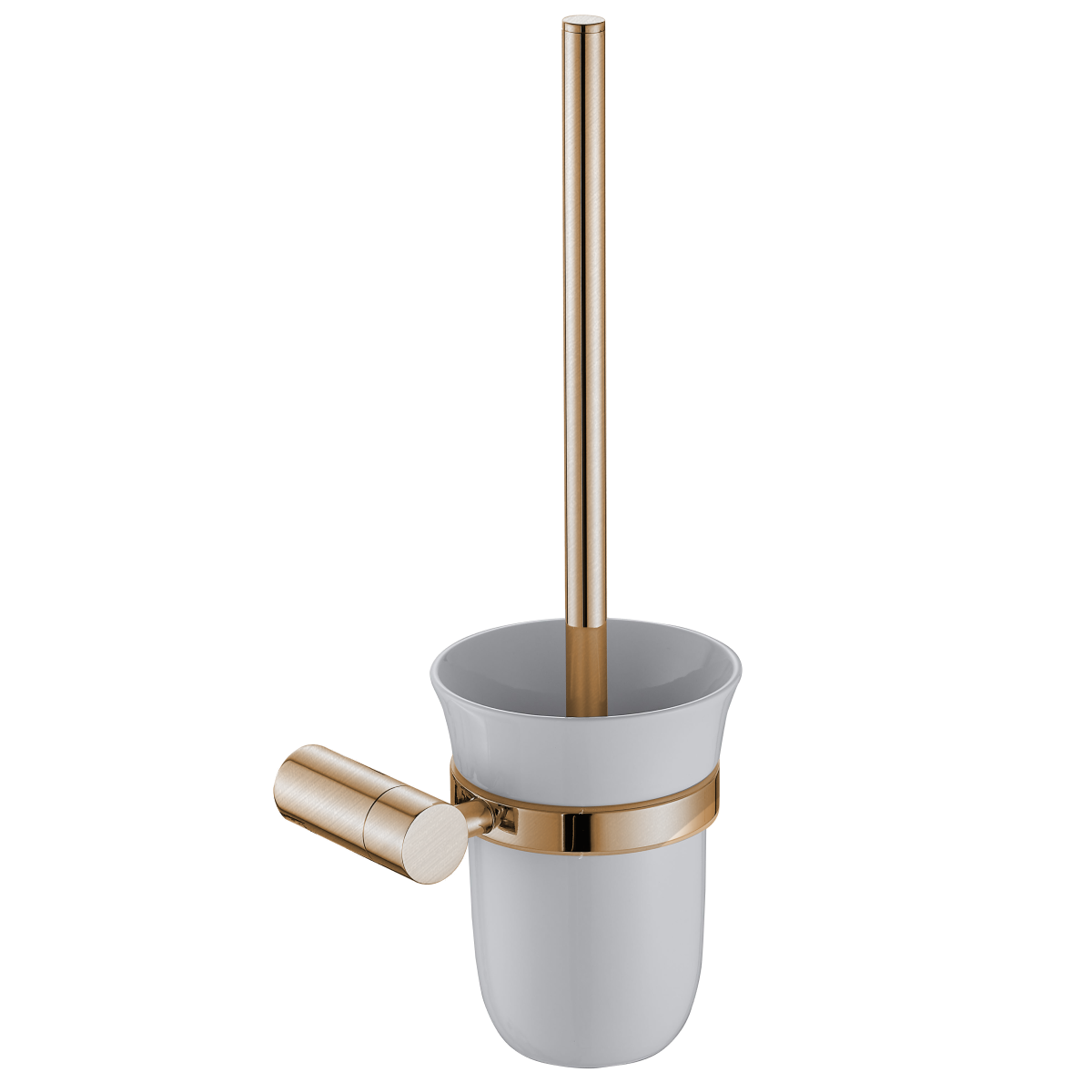 Изображение товара Ёршик для унитаза Maxonor pure life PL2610 цвет золото подвесной стальной дизайн