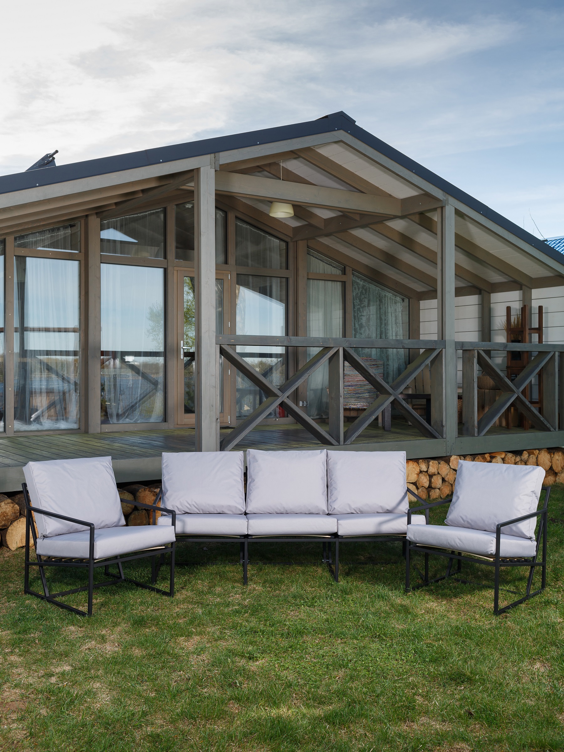 Изображение товара Набор садовой мебели Estente Mateo с диваном и креслами